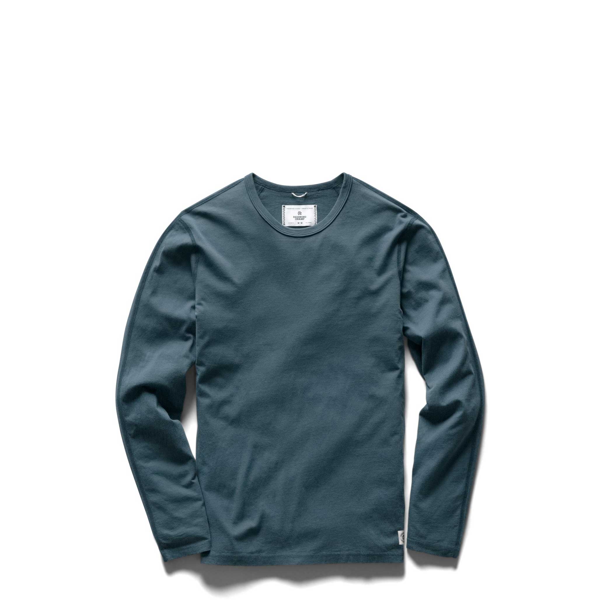 Reigning Champ Knit Sanded Jersey longsleeve shirt — available at Norwood