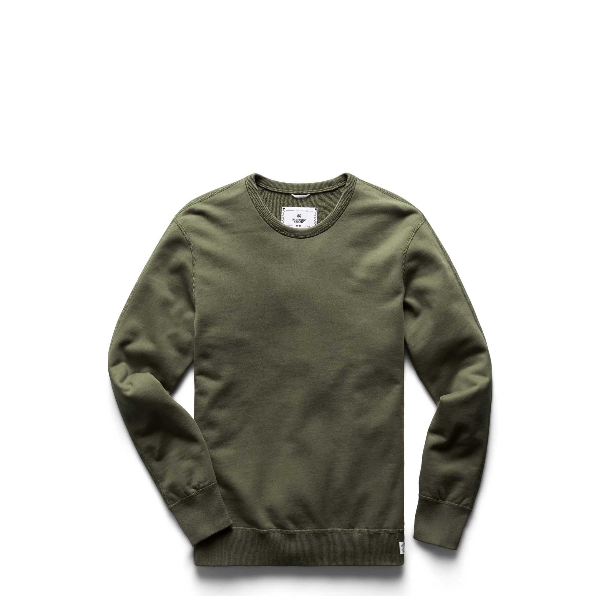 Reigning Champ Knit Mid Weight Terry Long Sleeve Crew Neck — available at Norwood