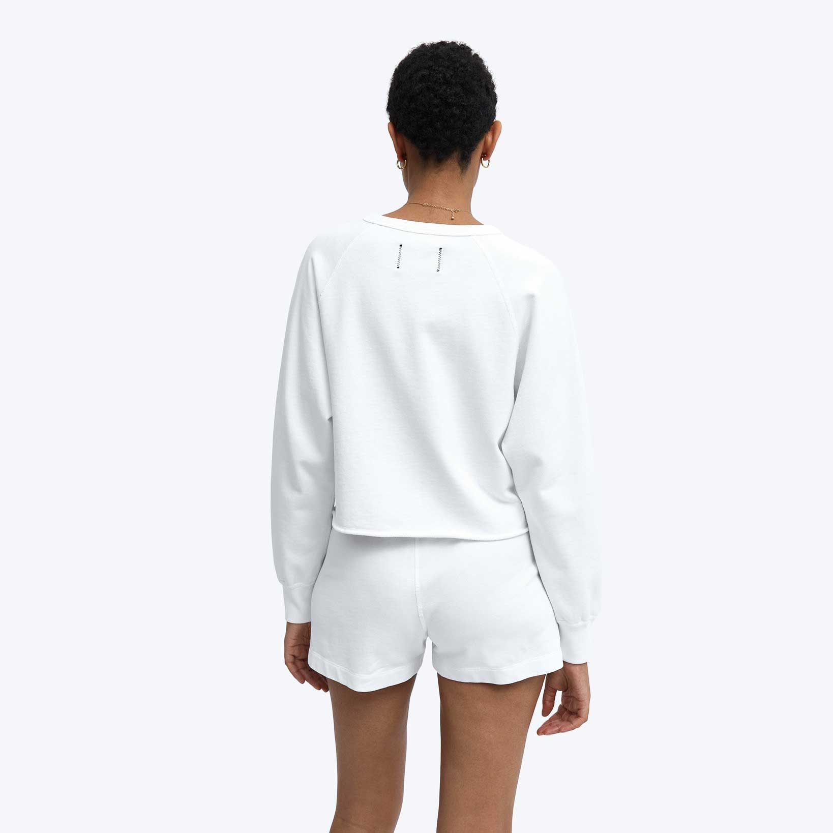 Reigning Champ Womens Cut-off Crewneck Lightweight Terry — available at Norwood
