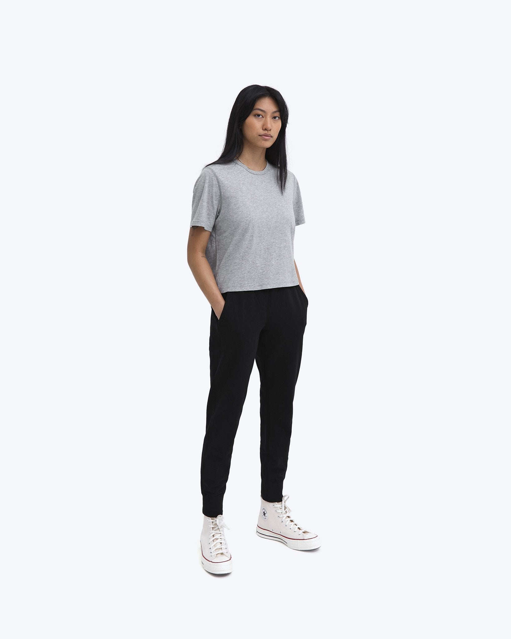 Reigning Champ Womens Slim Sweatpant Lightweight Terry — available at Norwood