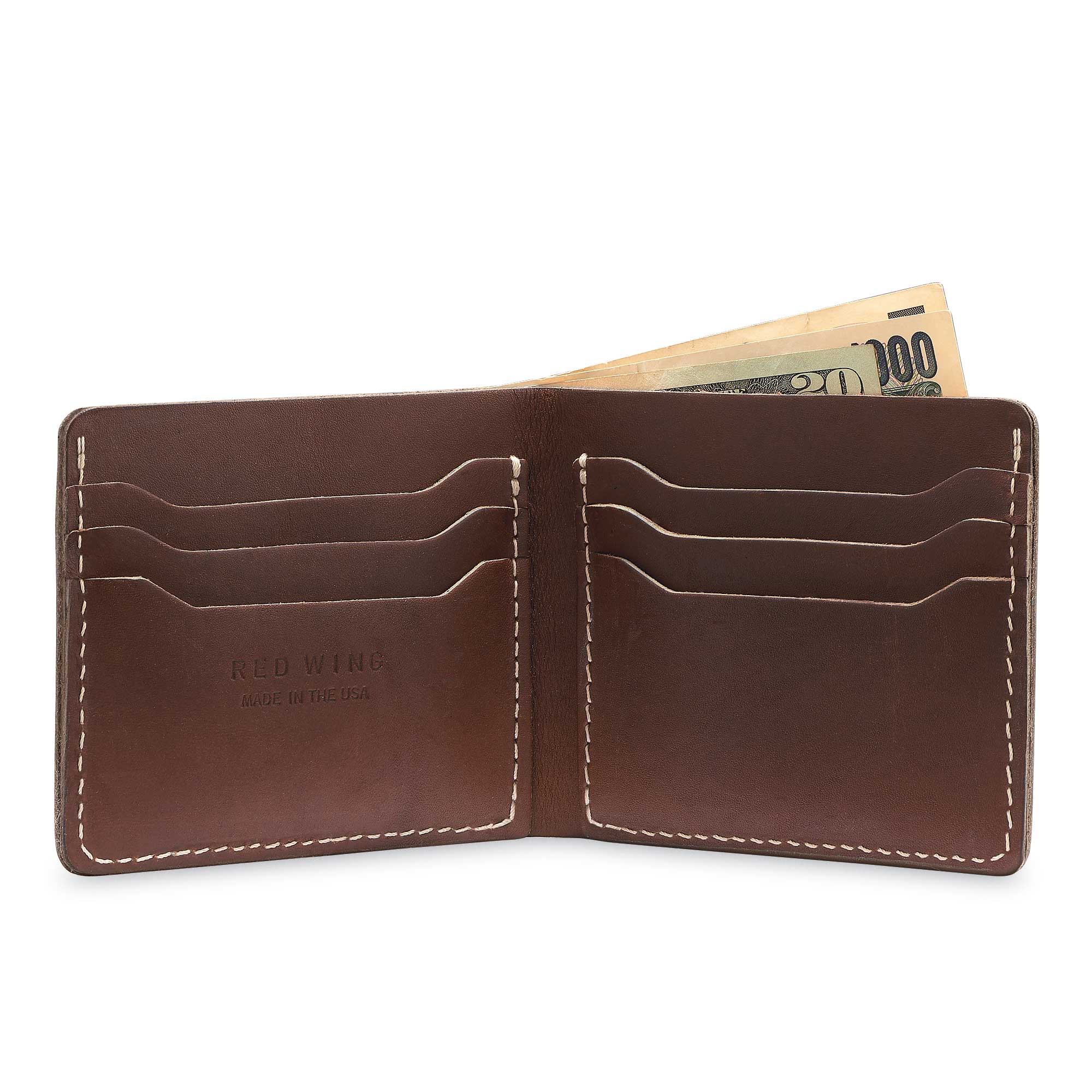 Red Wing Heritage Classic Bifold wallet, amber frontier — available at Norwood