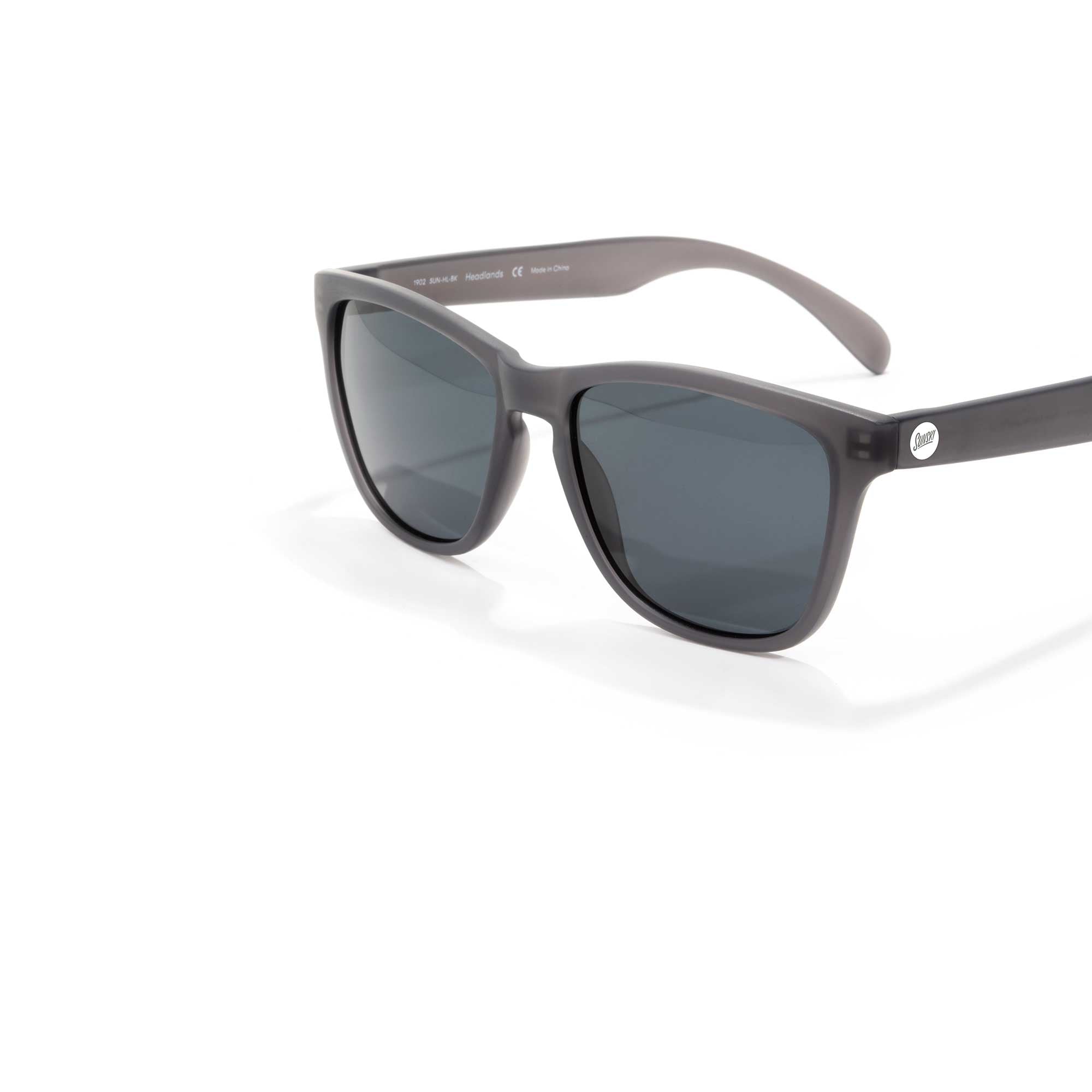 Sunski Headland Polarized Sunglasses, Grey Black — available at Norwood