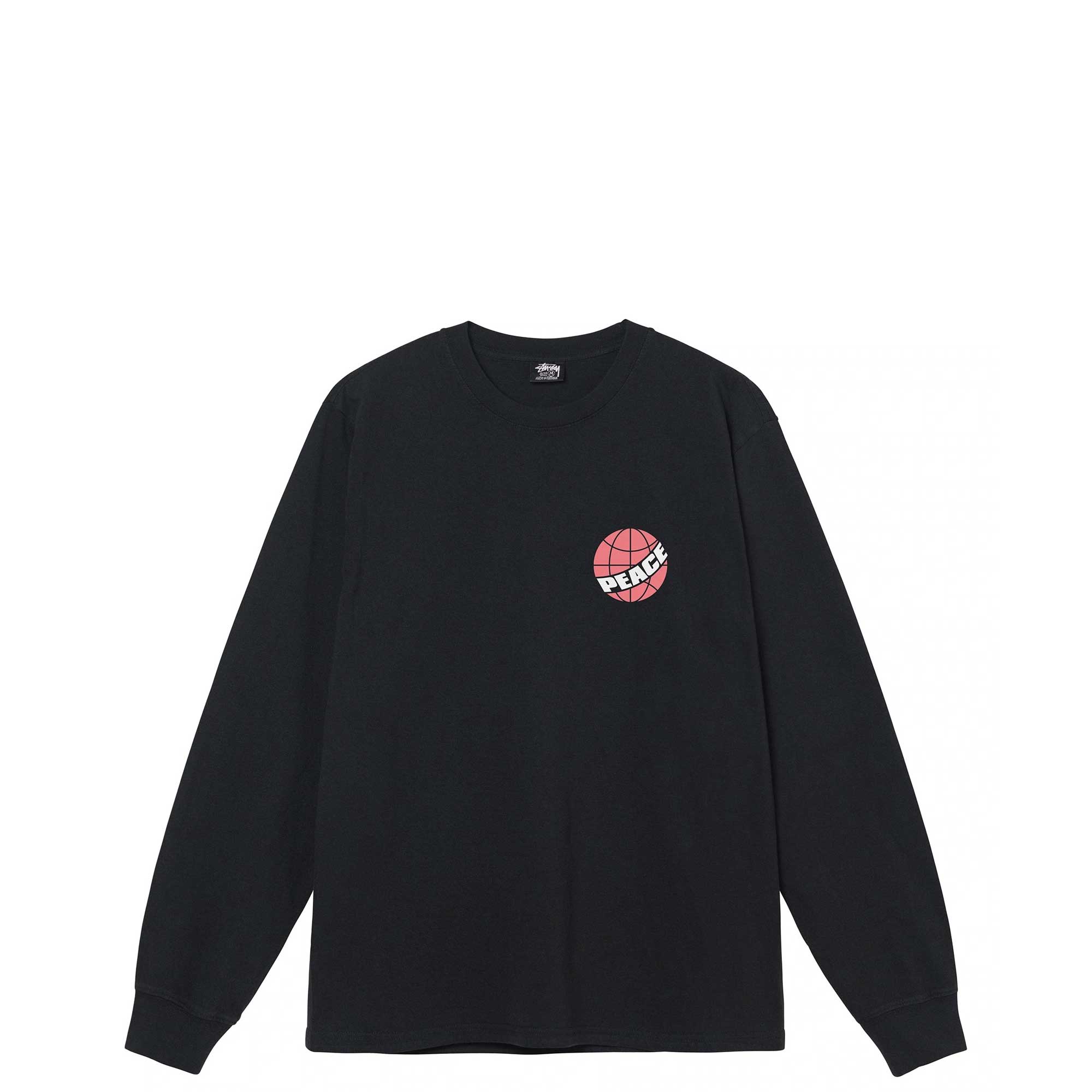 Stussy Global Peace Pigment Dyed LS Tee — available at Norwood