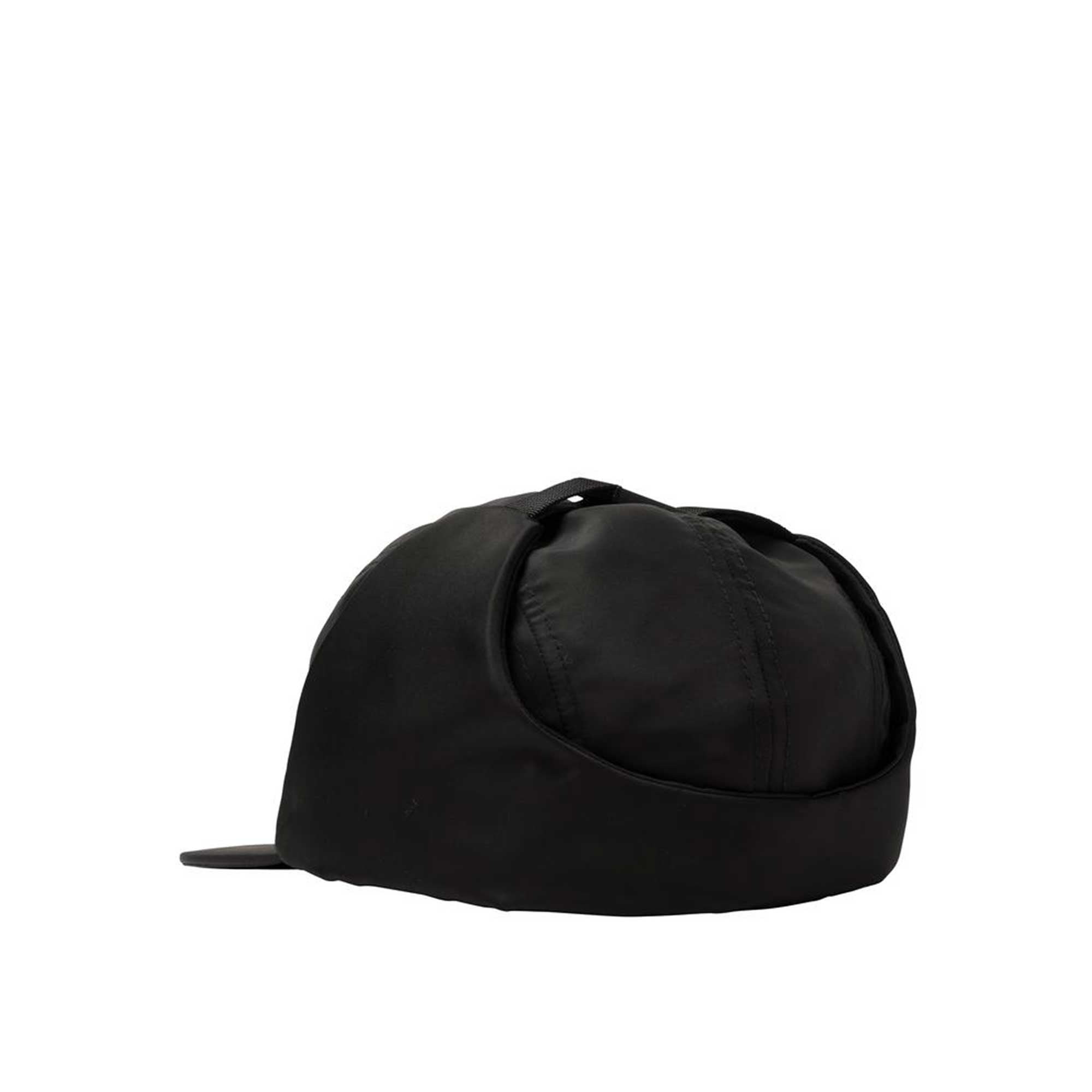 Stussy Stock Ear Flap Cam Cap, Black — available at Norwood