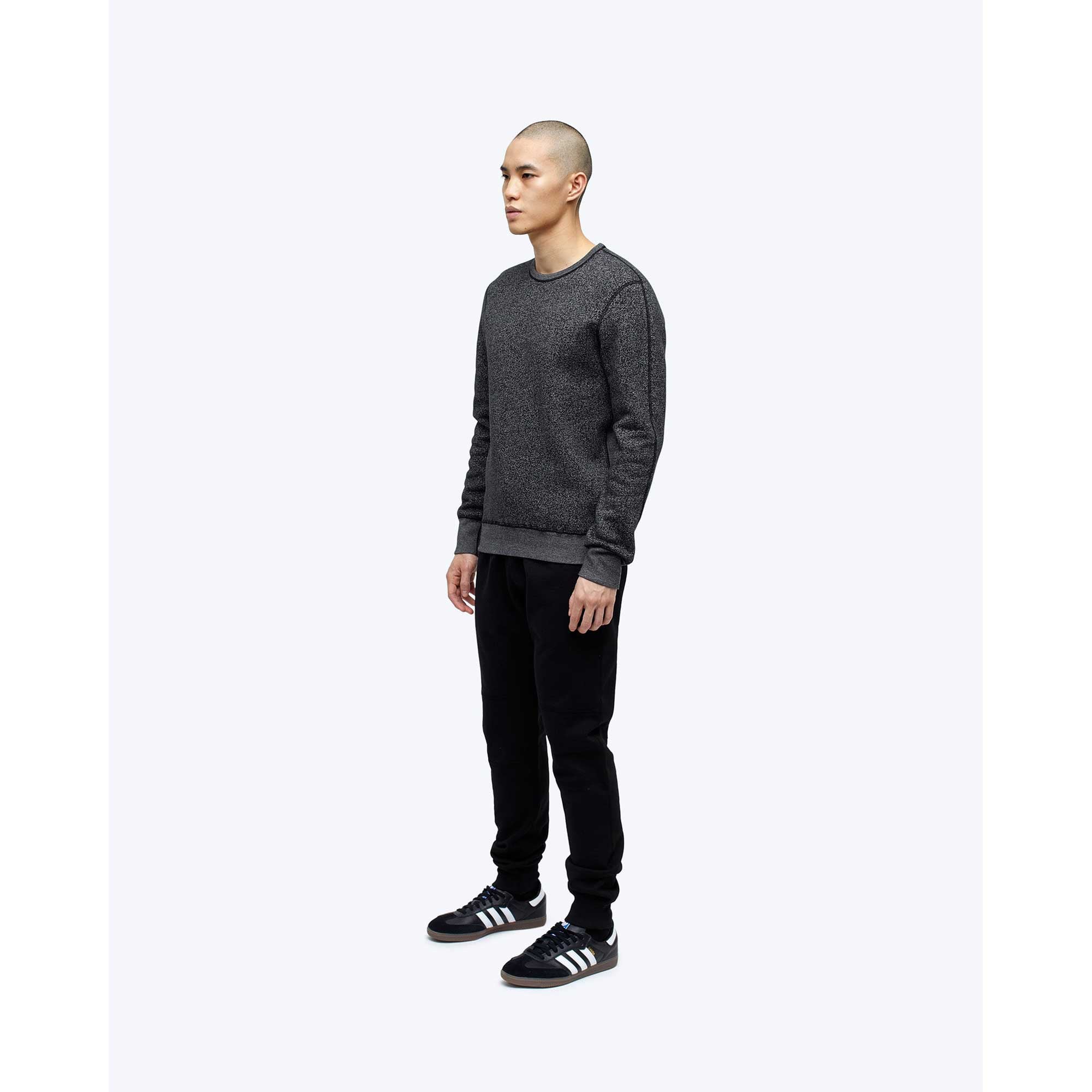 Reigning Champ Mens Knit Tiger Fleece Long Sleeve Crewneck — available at Norwood