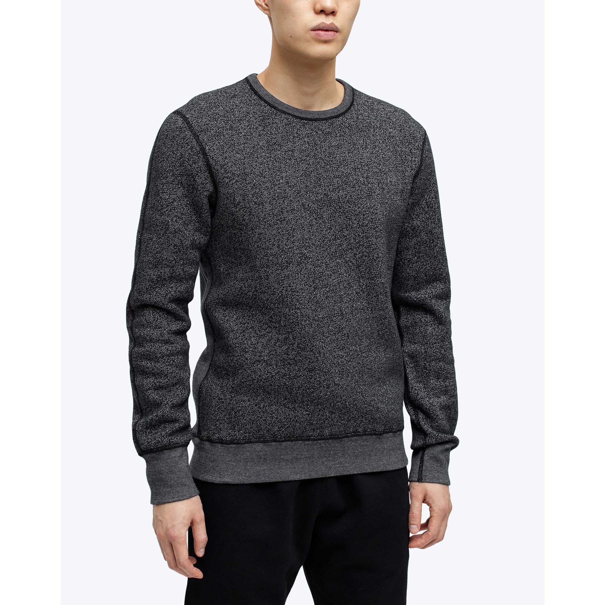 Reigning Champ Mens Knit Tiger Fleece Long Sleeve Crewneck — available at Norwood