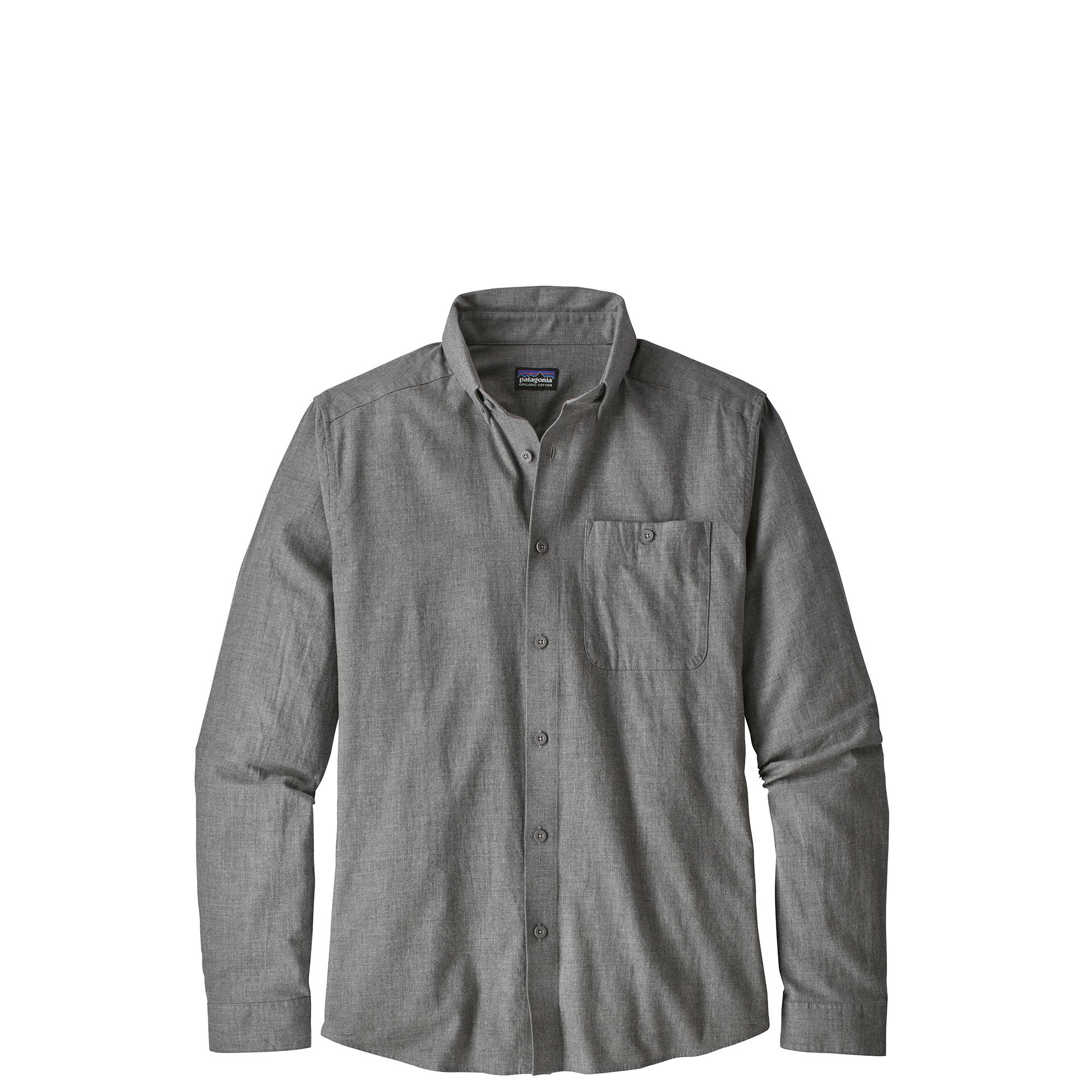 Patagonia Mens Long-sleeved Vjosa River Pima Cotton Shirt — available at Norwood