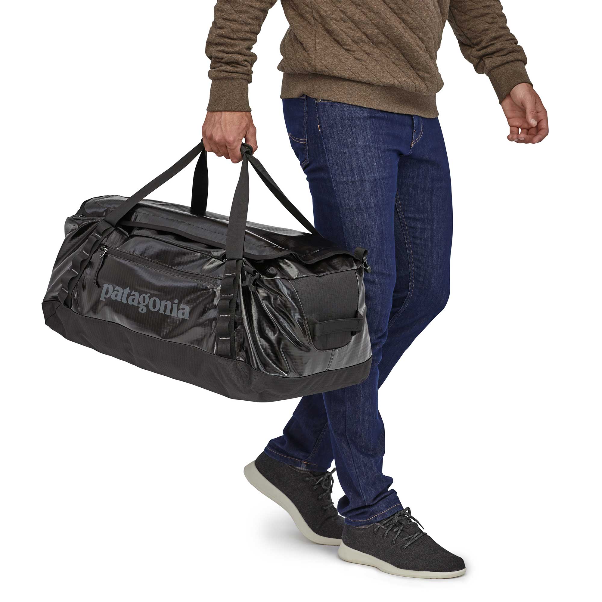 Patagonia Black Hole Duffel 55L, Black — available at Norwood