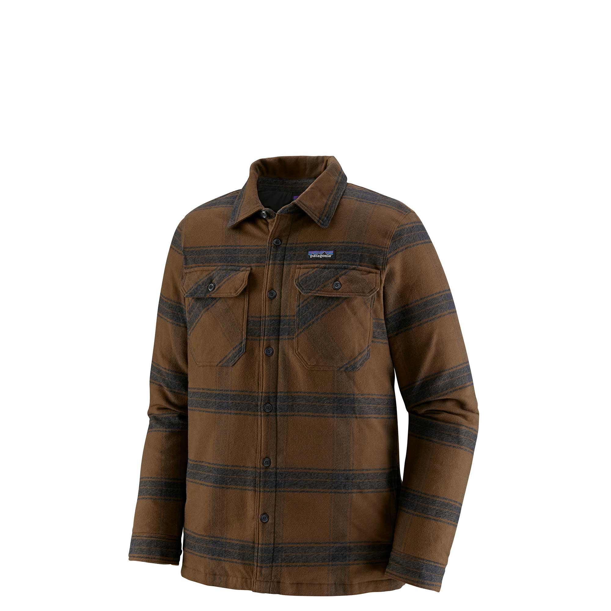 Patagonia Mens Insulated Fjord Flannel Jacket — available at Norwood