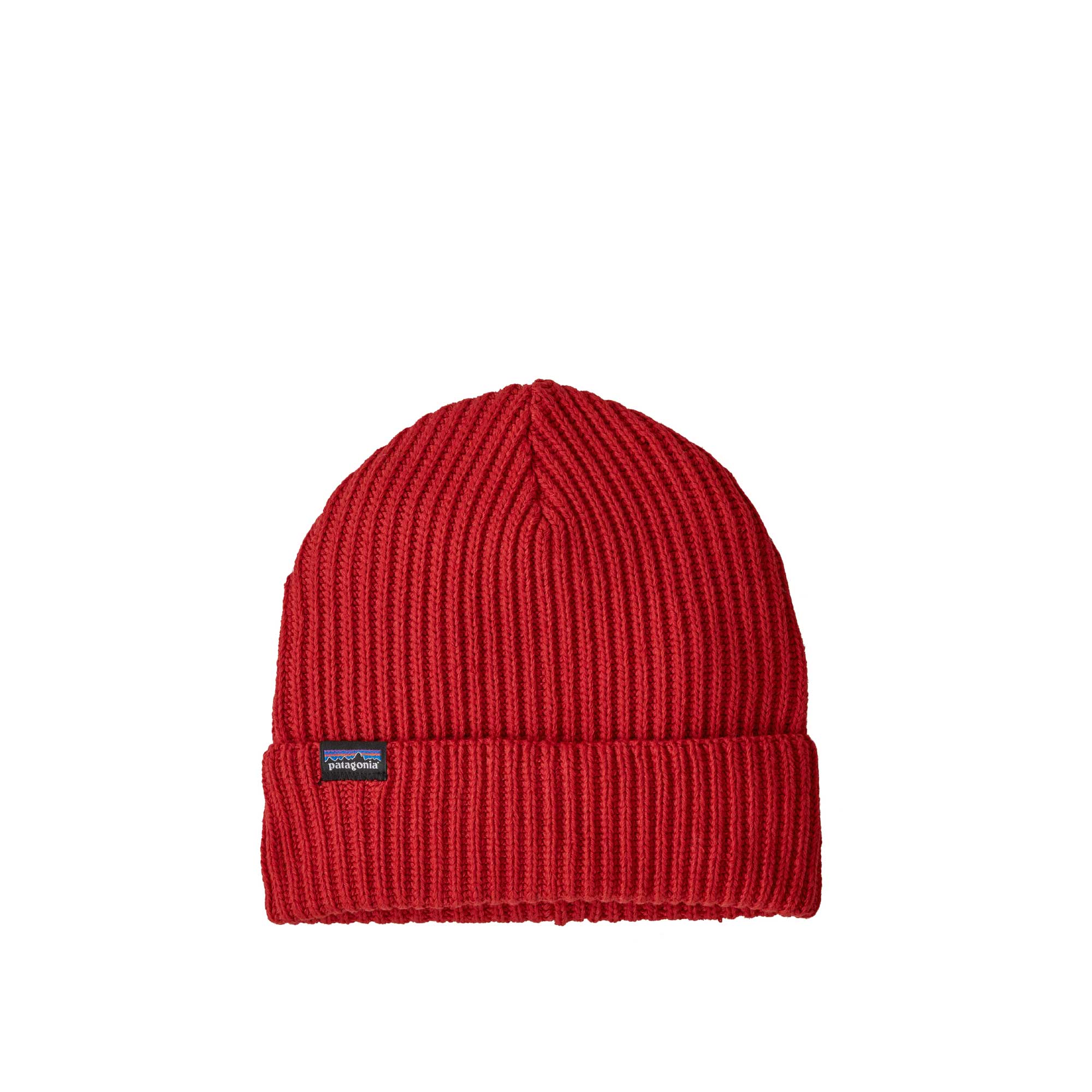 Patagonia Fishermans Rolled Beanie, hot ember — available at Norwood