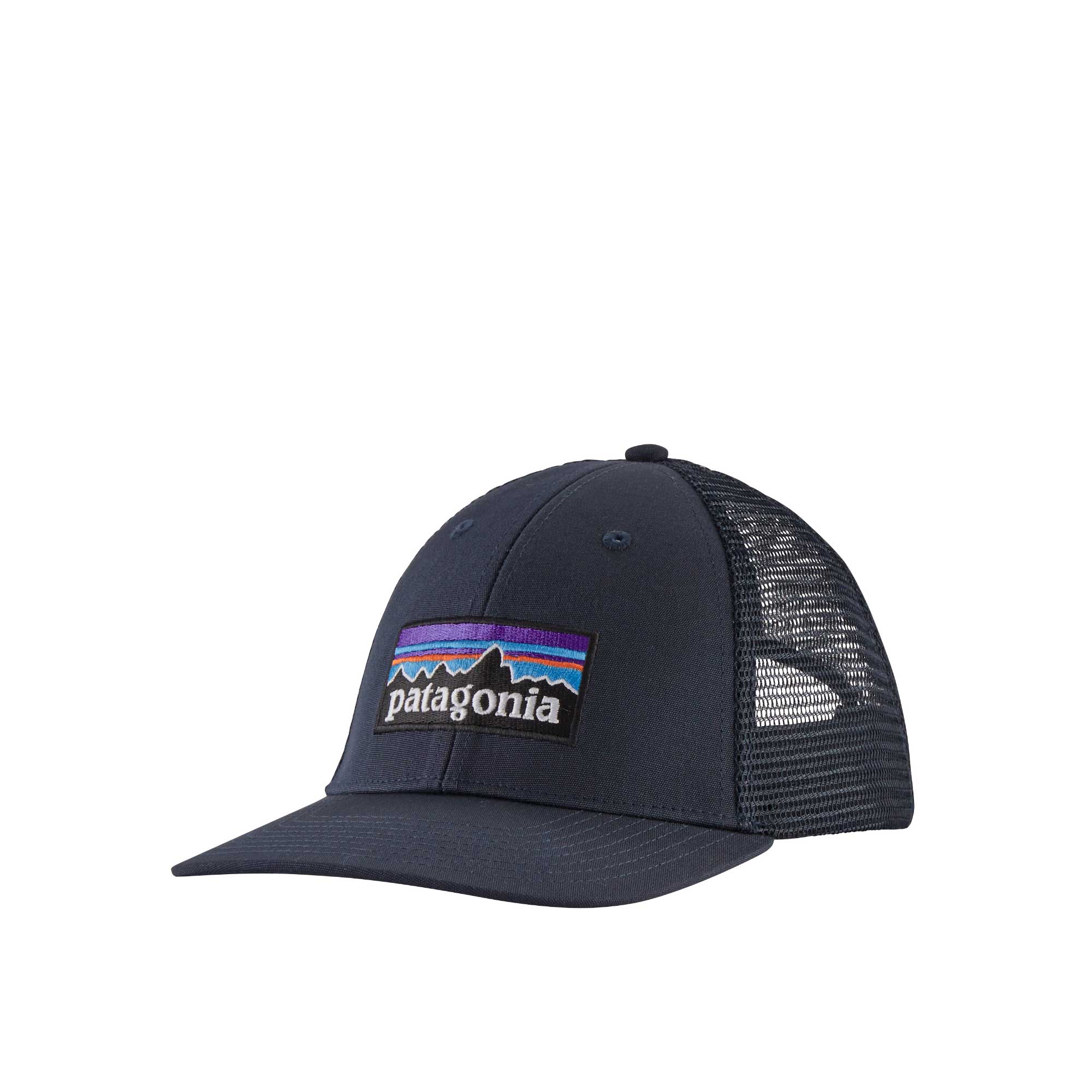 Patagonia P-6 Logo Lopro Trucker Hat, navy — available at Norwood