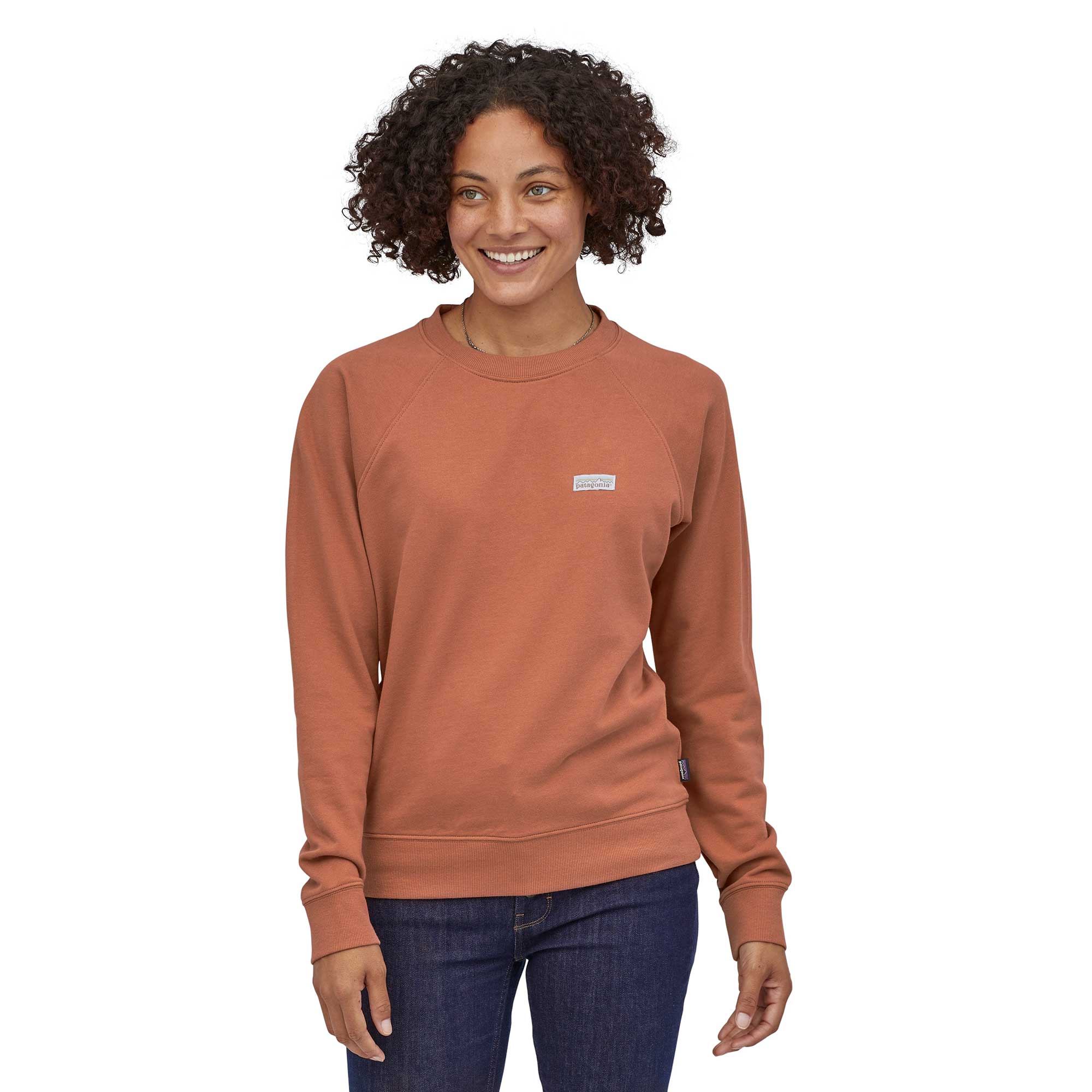 Patagonia Womens Pastel P-6 Label Organic Crew Sweatshirt — available at Norwood