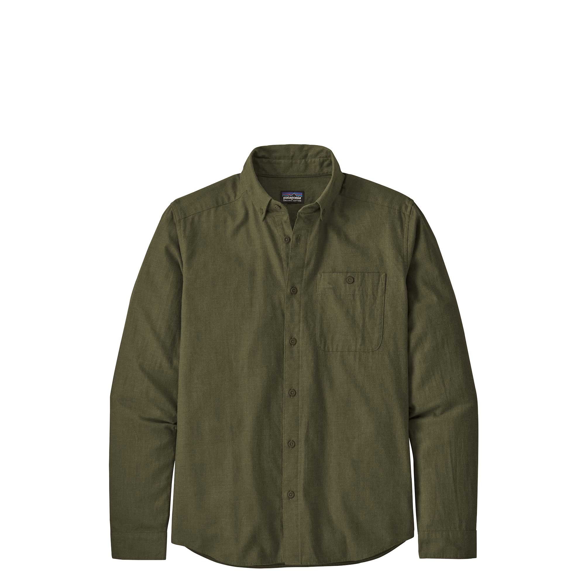 Patagonia Mens Long-sleeved Vjosa River Pima Cotton Shirt — available at Norwood