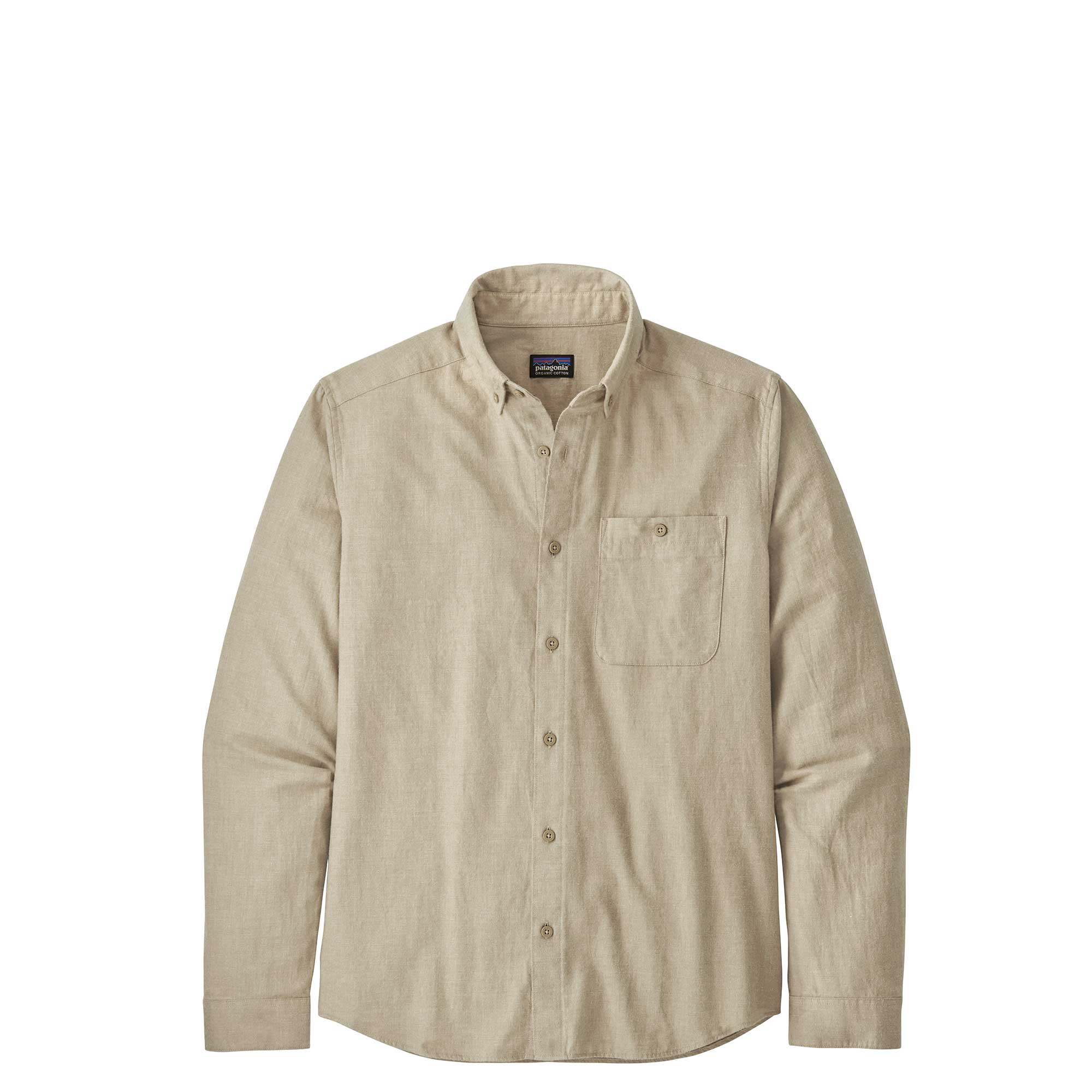 Patagonia Mens Long-sleeved Vjosa River Pima Cotton Shirt — available at Norwood