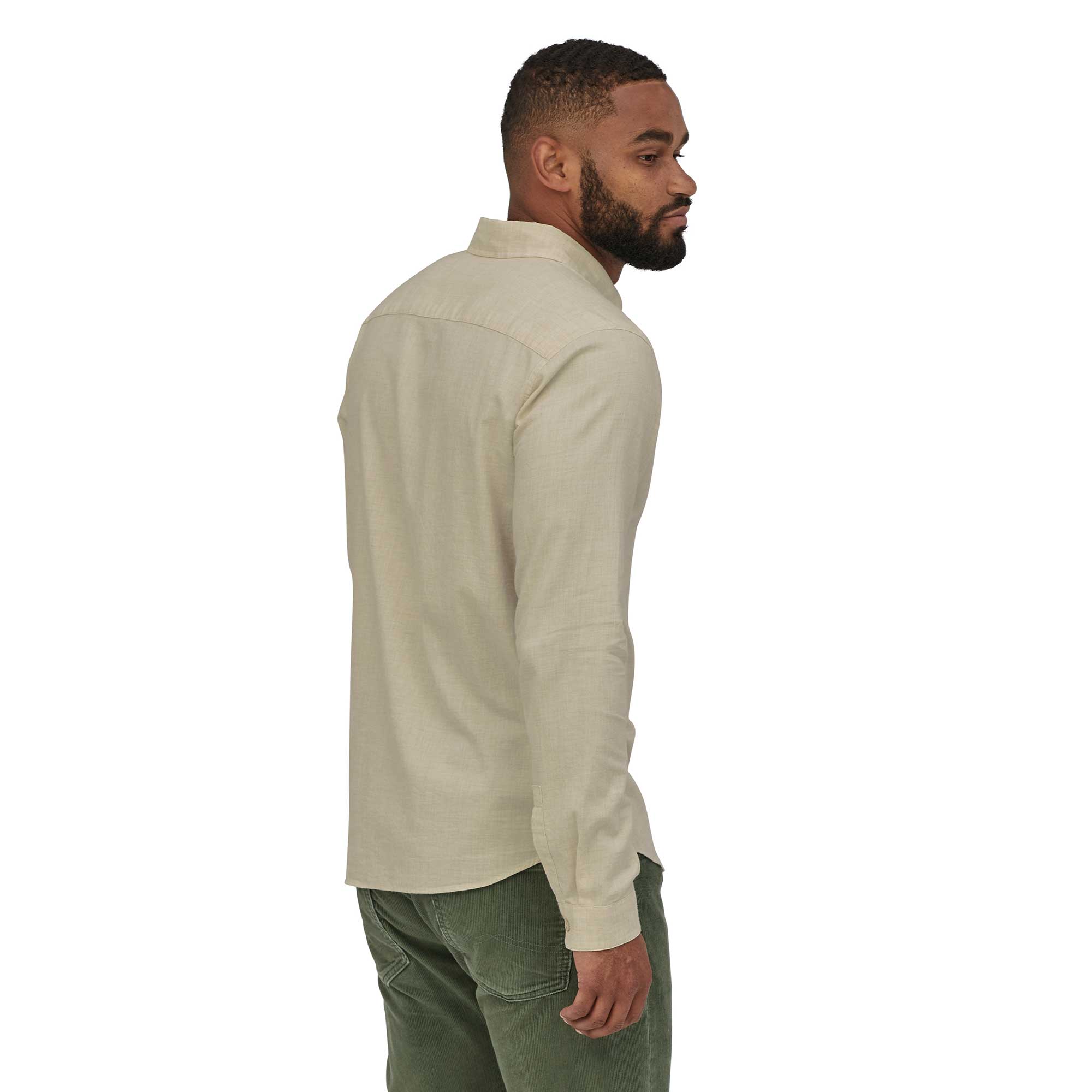 Patagonia Mens Long-sleeved Vjosa River Pima Cotton Shirt — available at Norwood