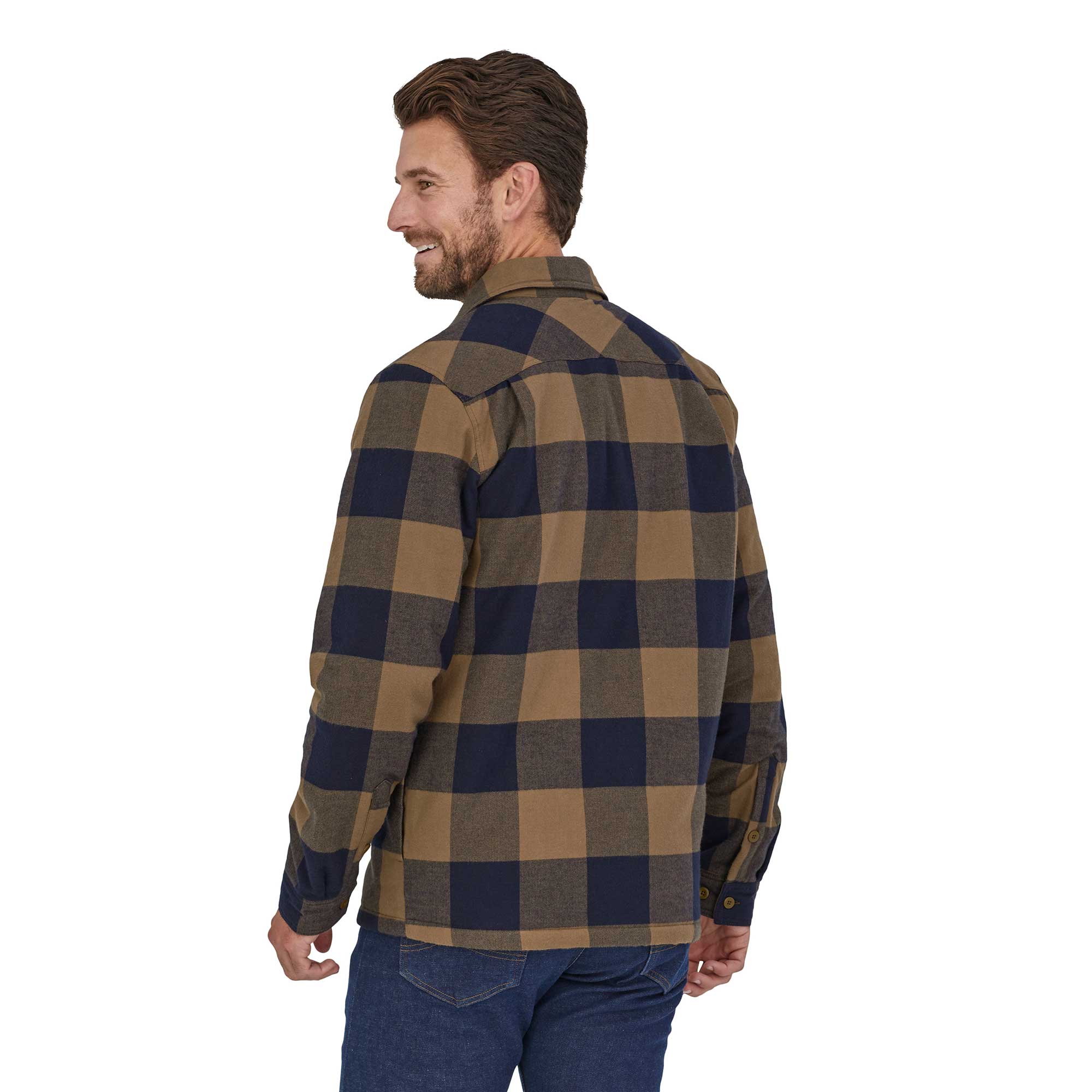 Patagonia Mens Insulated Organic Cotton Midweight Fjord Flannel Shirt — available at Norwood