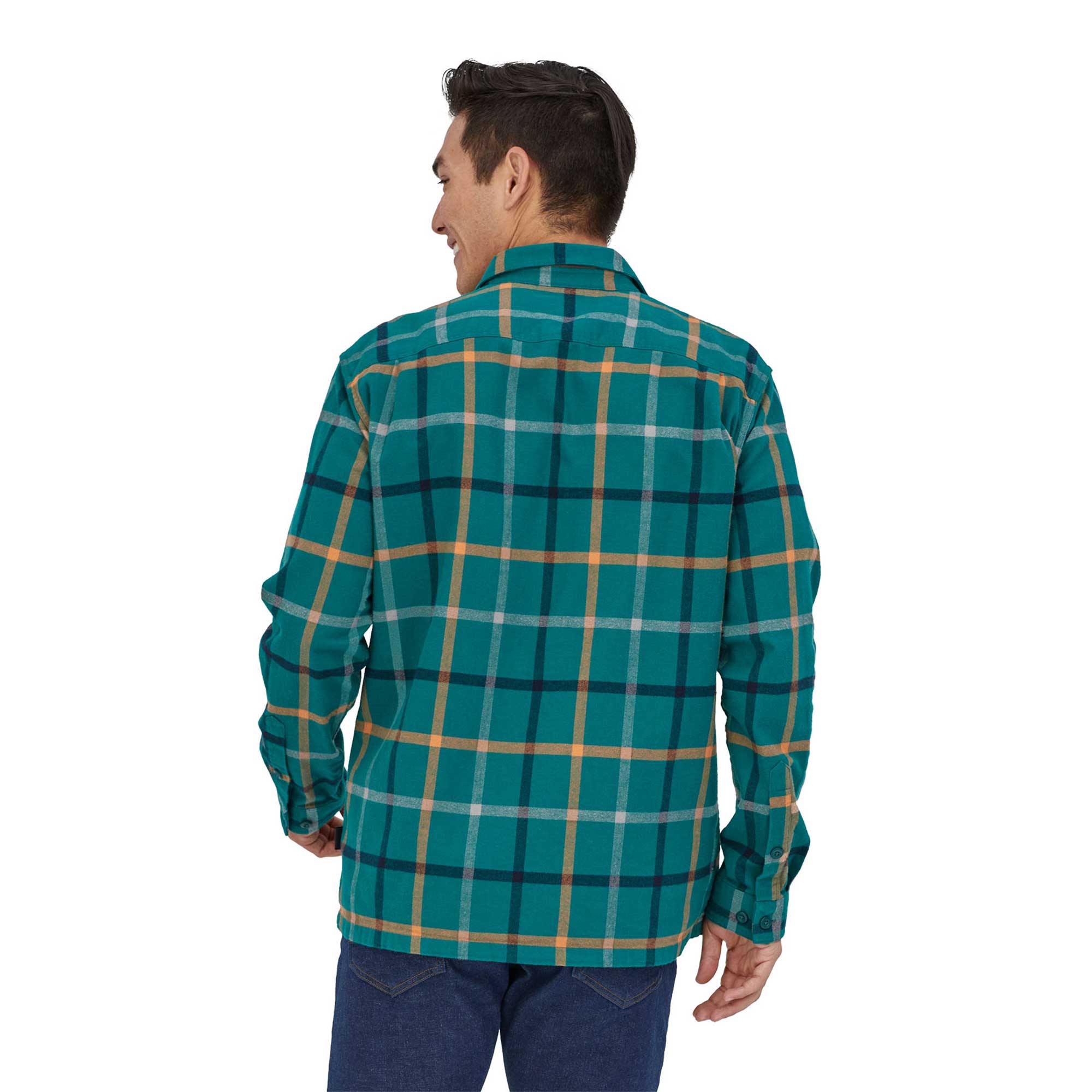 Patagonia Mens Long-sleeved Organic Cotton Midweight Fjord Flannel Shirt — available at Norwood