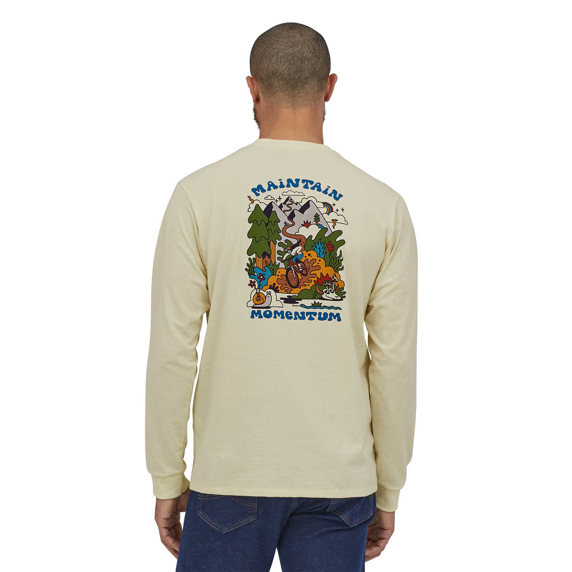 Patagonia Mens L/S Maintain Momentum Pocket Responsibili-Tee — available at Norwood