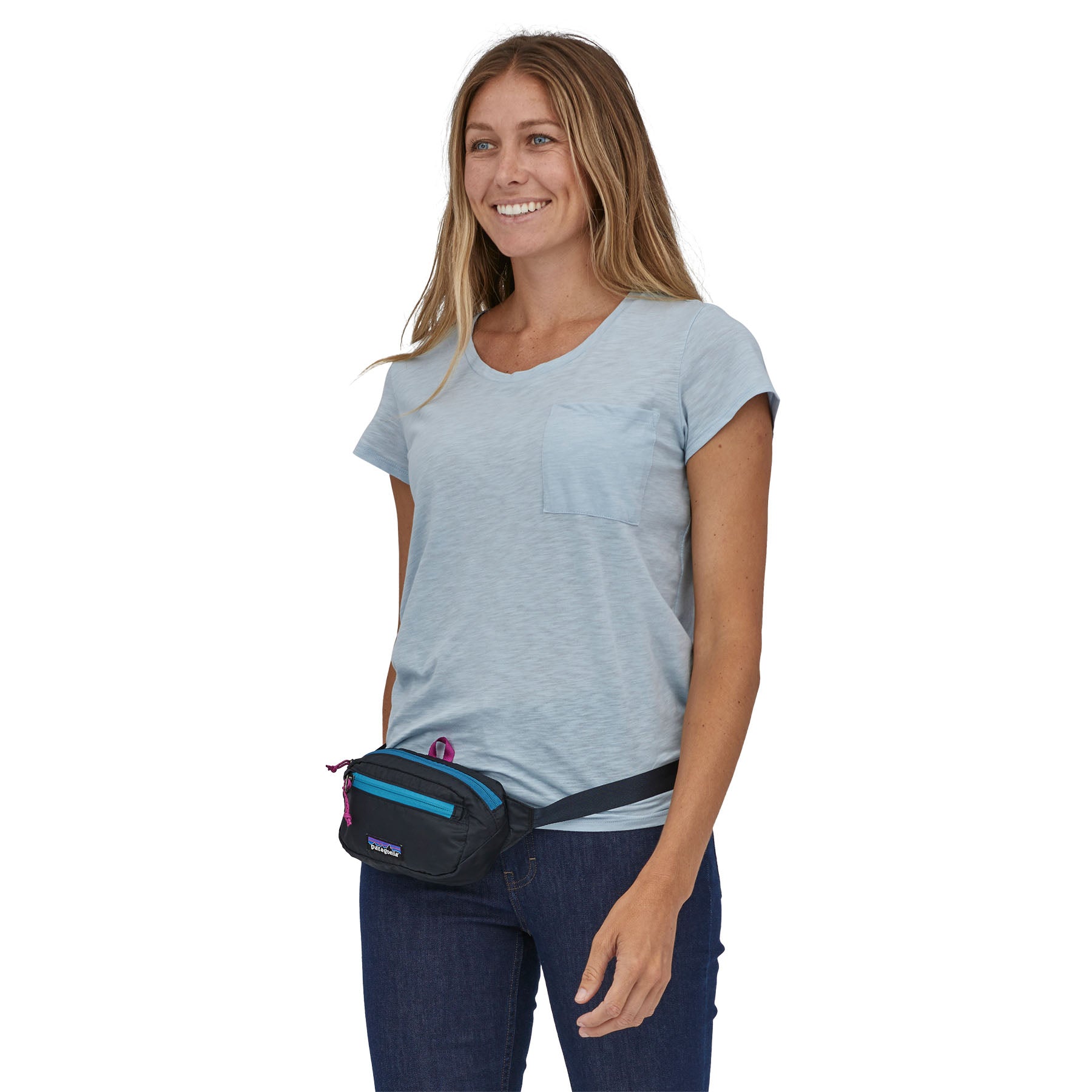 Patagonia Ultralight Black Hole Mini Hip Pack, Pitch Blue — available at Norwood