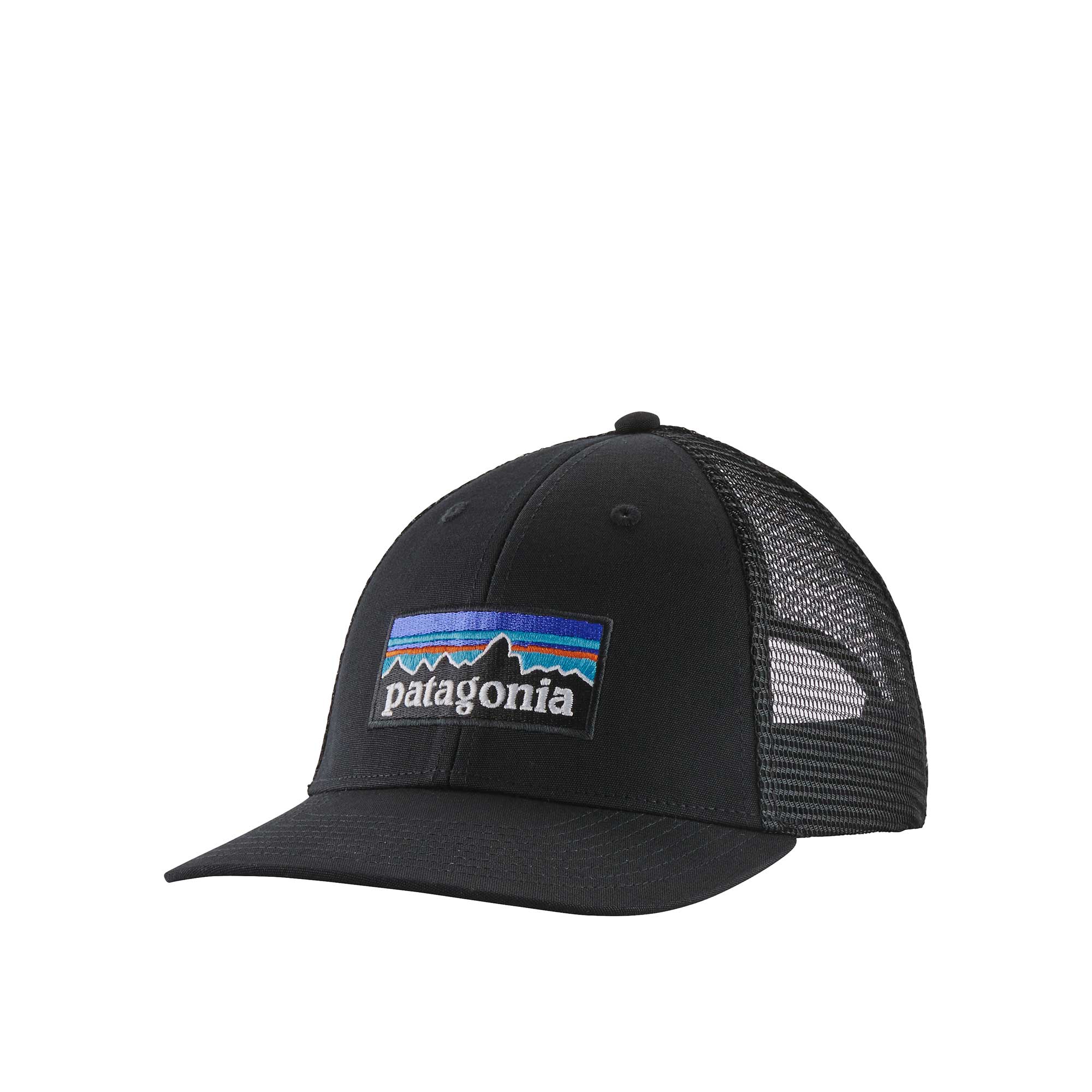 Patagonia P-6 Logo Lopro Trucker Hat, Black — available at Norwood
