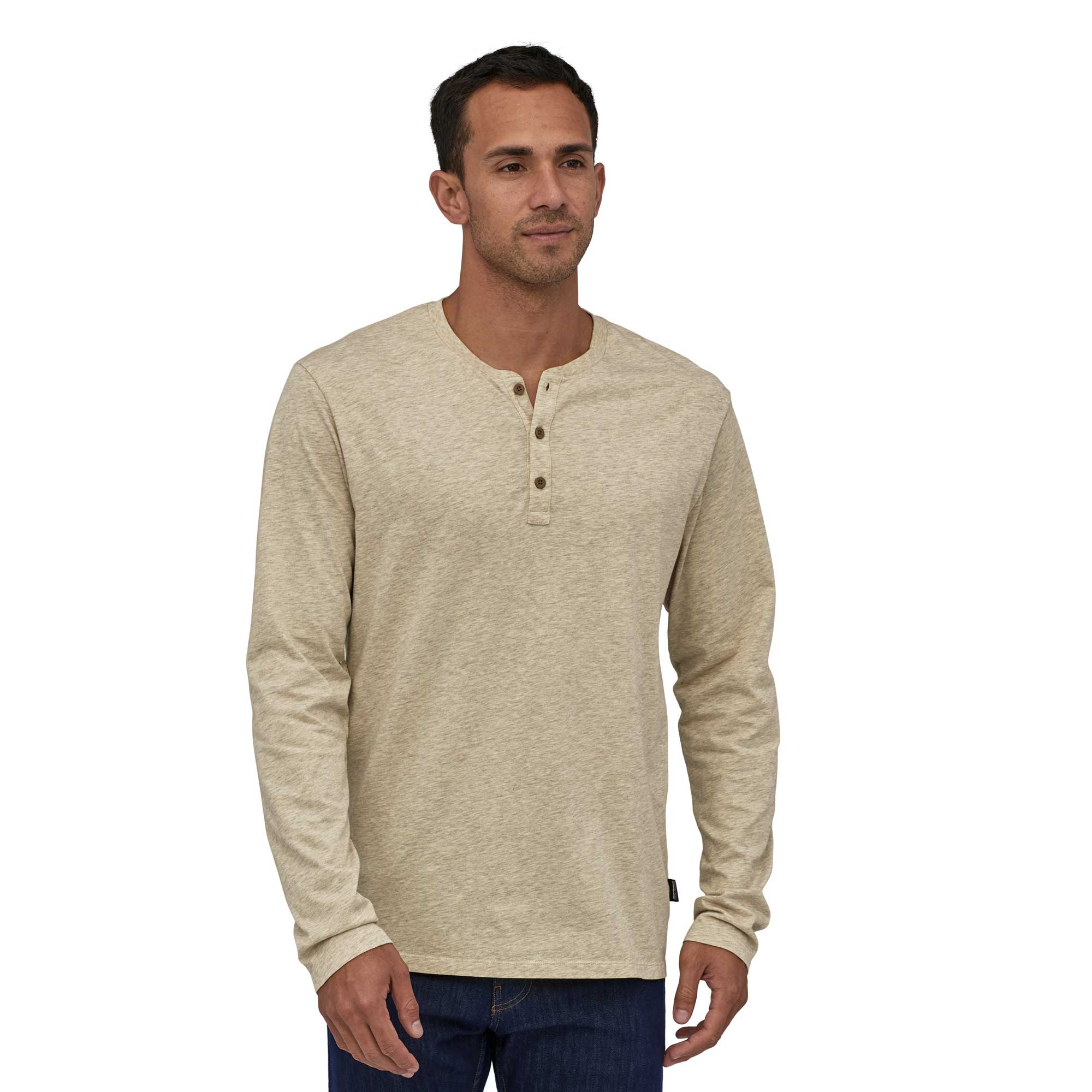 Patagonia Mens Long-sleeved Organic Cotton Lightweight Henley Pullover — available at Norwood