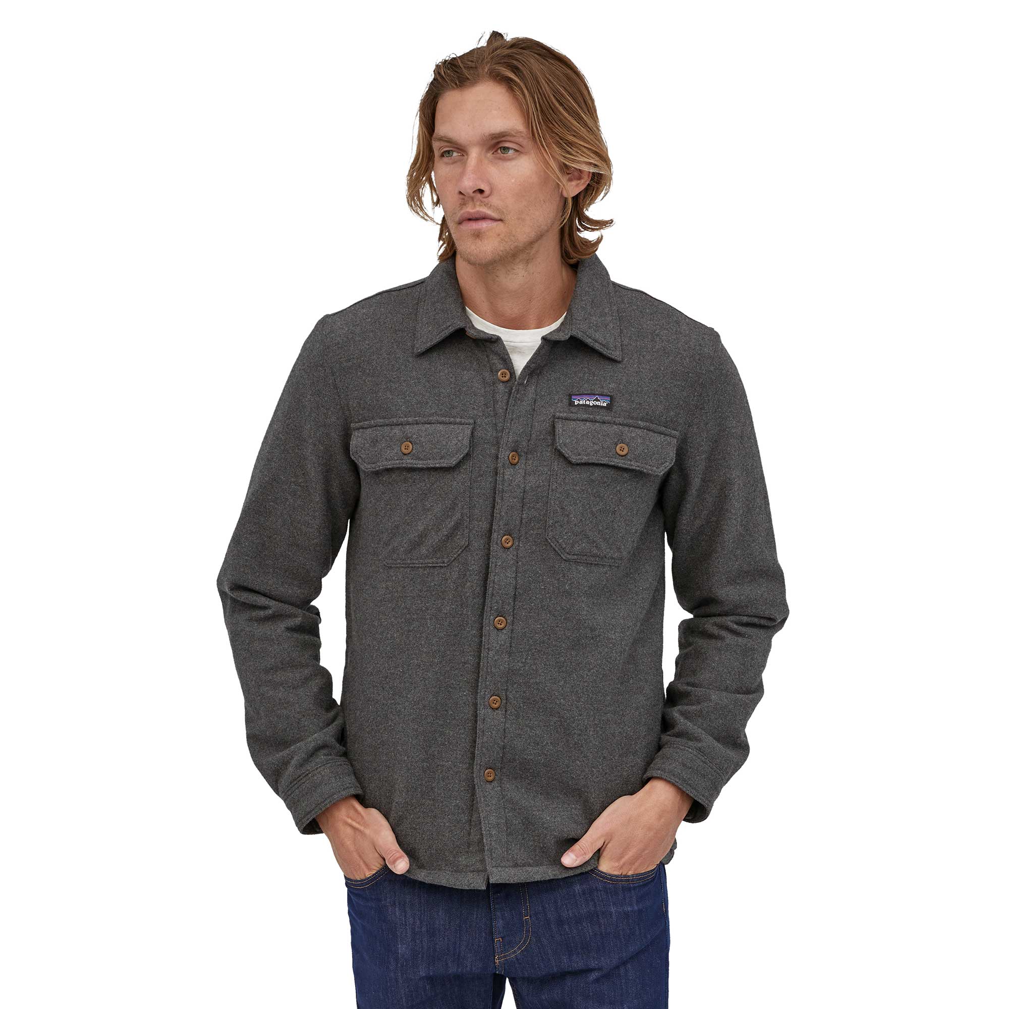 Patagonia Mens Insulated Fjord Flannel Jacket — available at Norwood