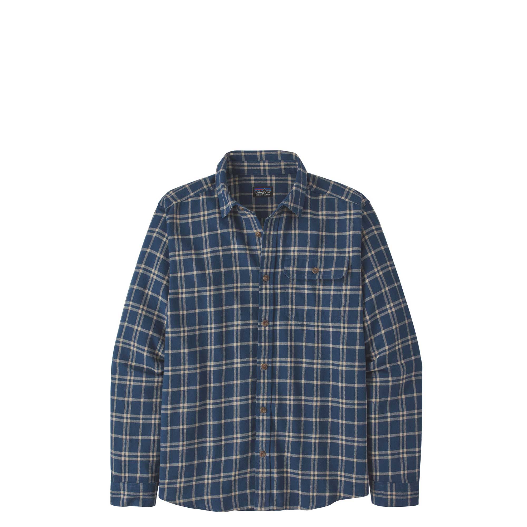 Patagonia Mens Long-sleeved Cotton In Conversion Lightweight Fjord Flannel Shirt — available at Norwood