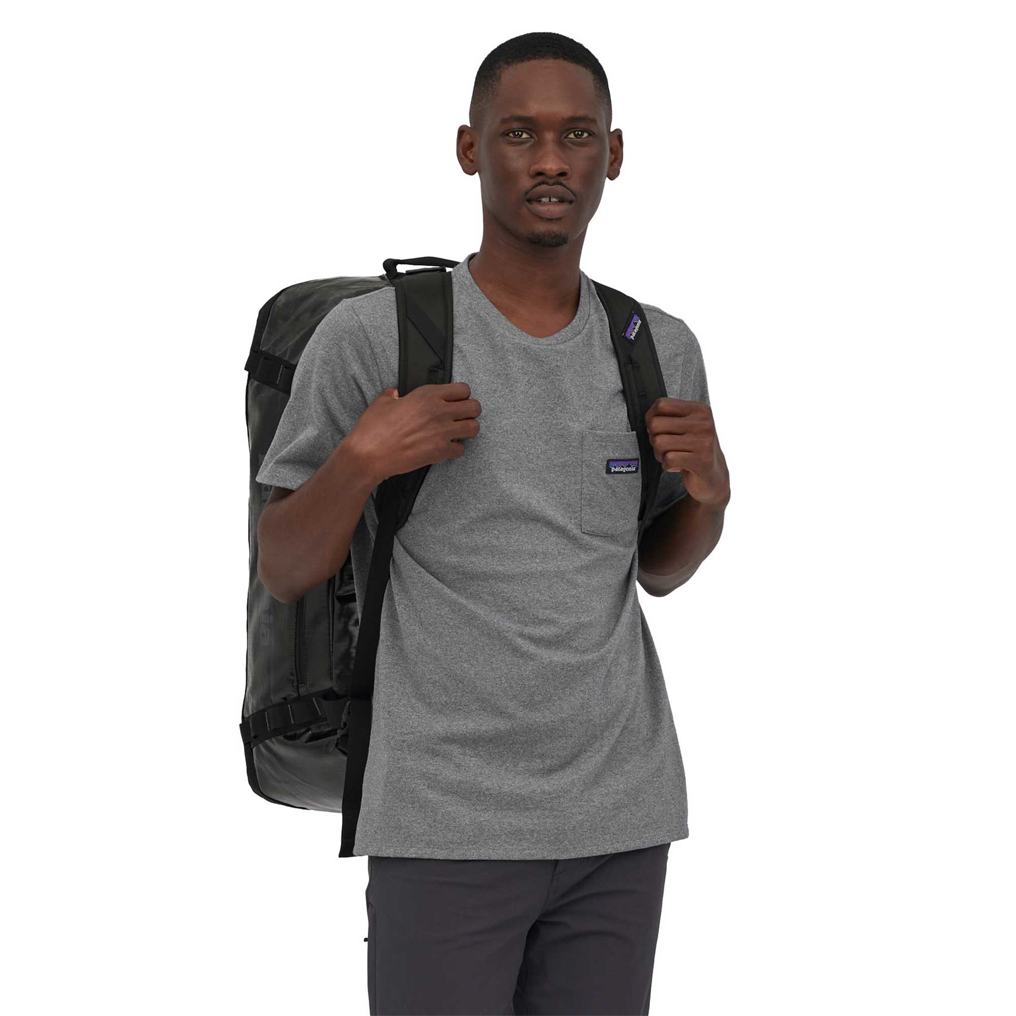 Patagonia Black Hole Duffel 55L, Black — available at Norwood