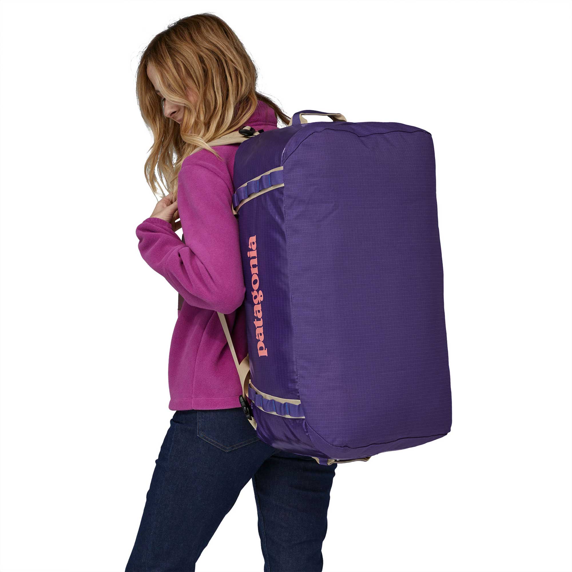 Patagonia Black Hole Duffel 55L, Perennial Purple — available at Norwood