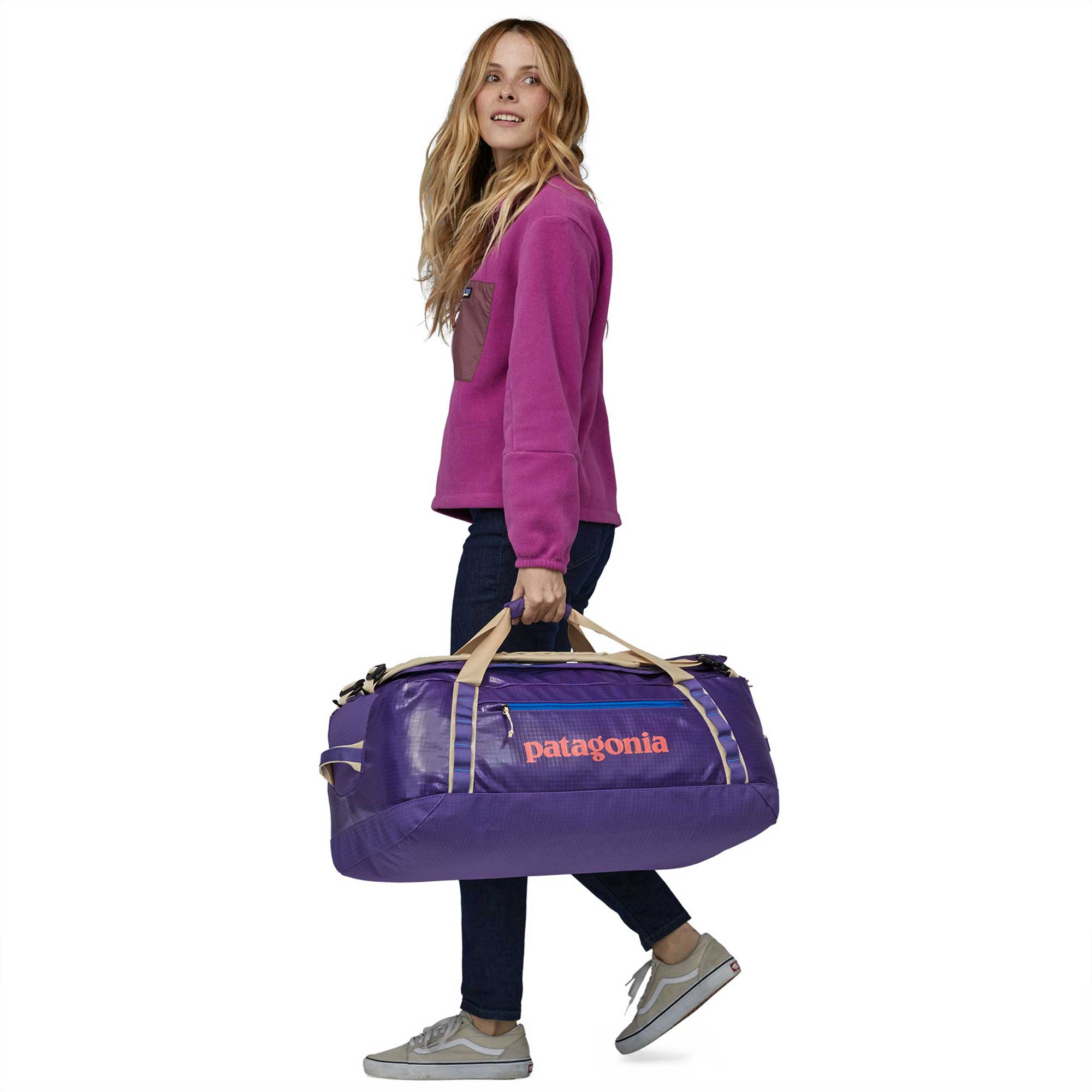 Patagonia Black Hole Duffel 55L, Perennial Purple — available at Norwood