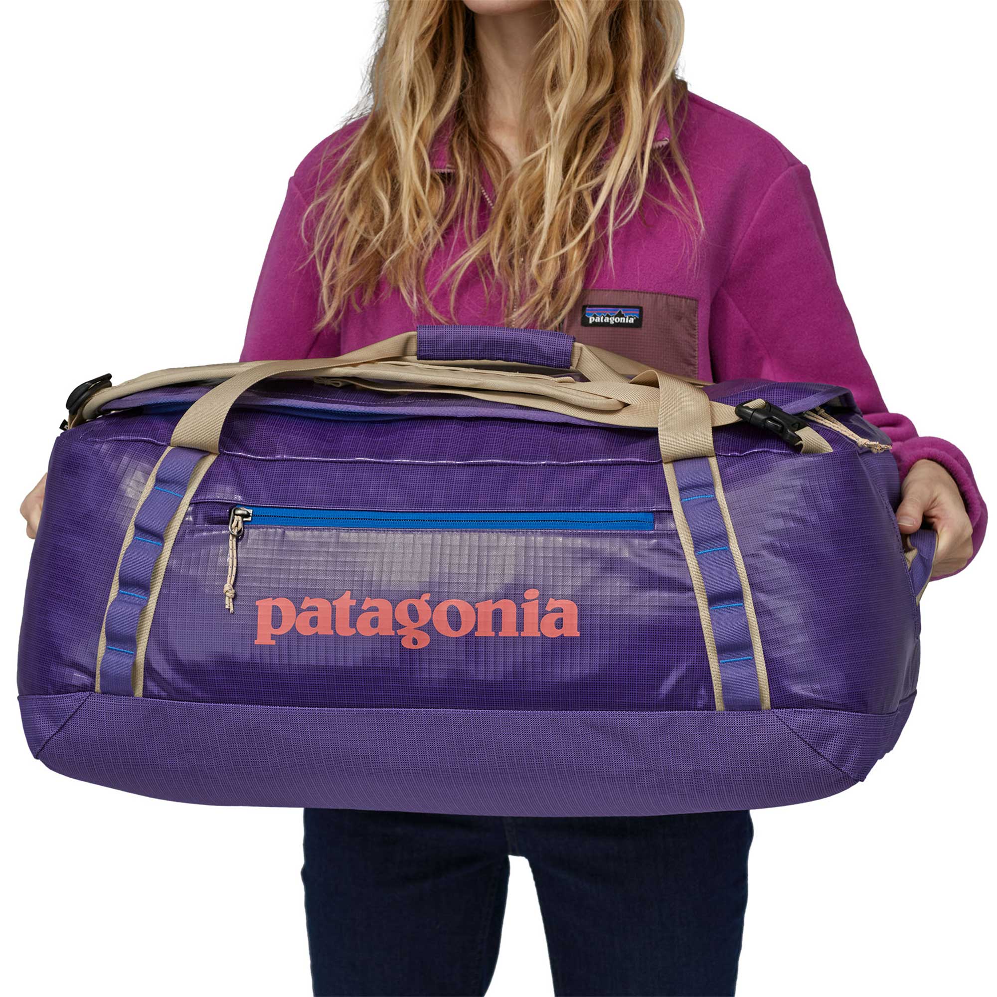Patagonia Black Hole Duffel 55L, Perennial Purple — available at Norwood