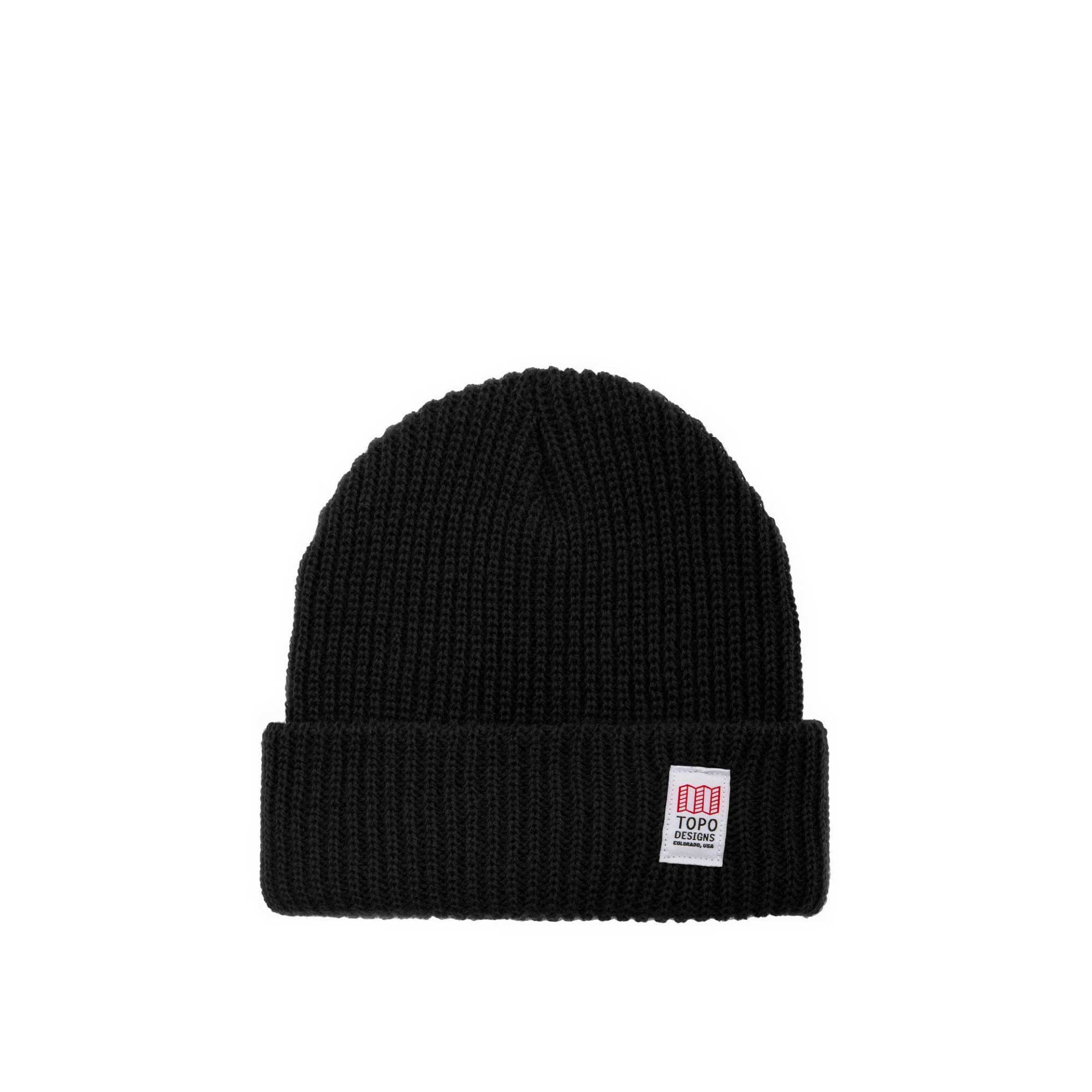 Topo Watch cap (heavyweight), black — available at Norwood