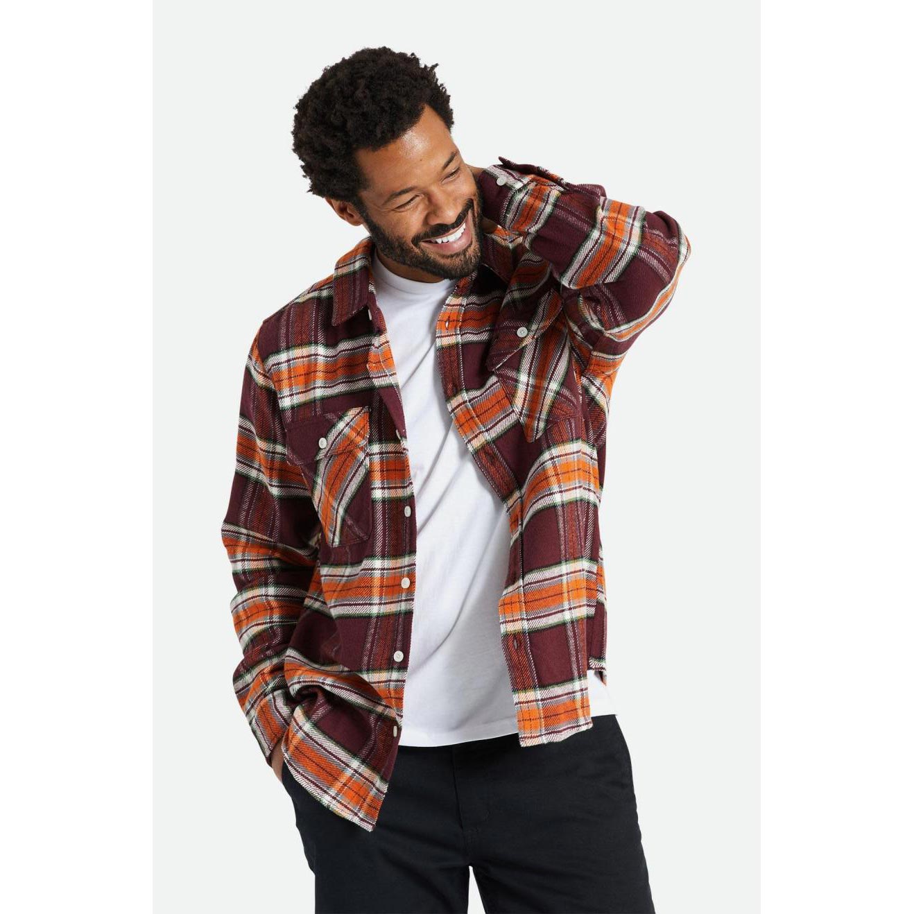 Brixton Bowery L/S Flannel — available at Norwood