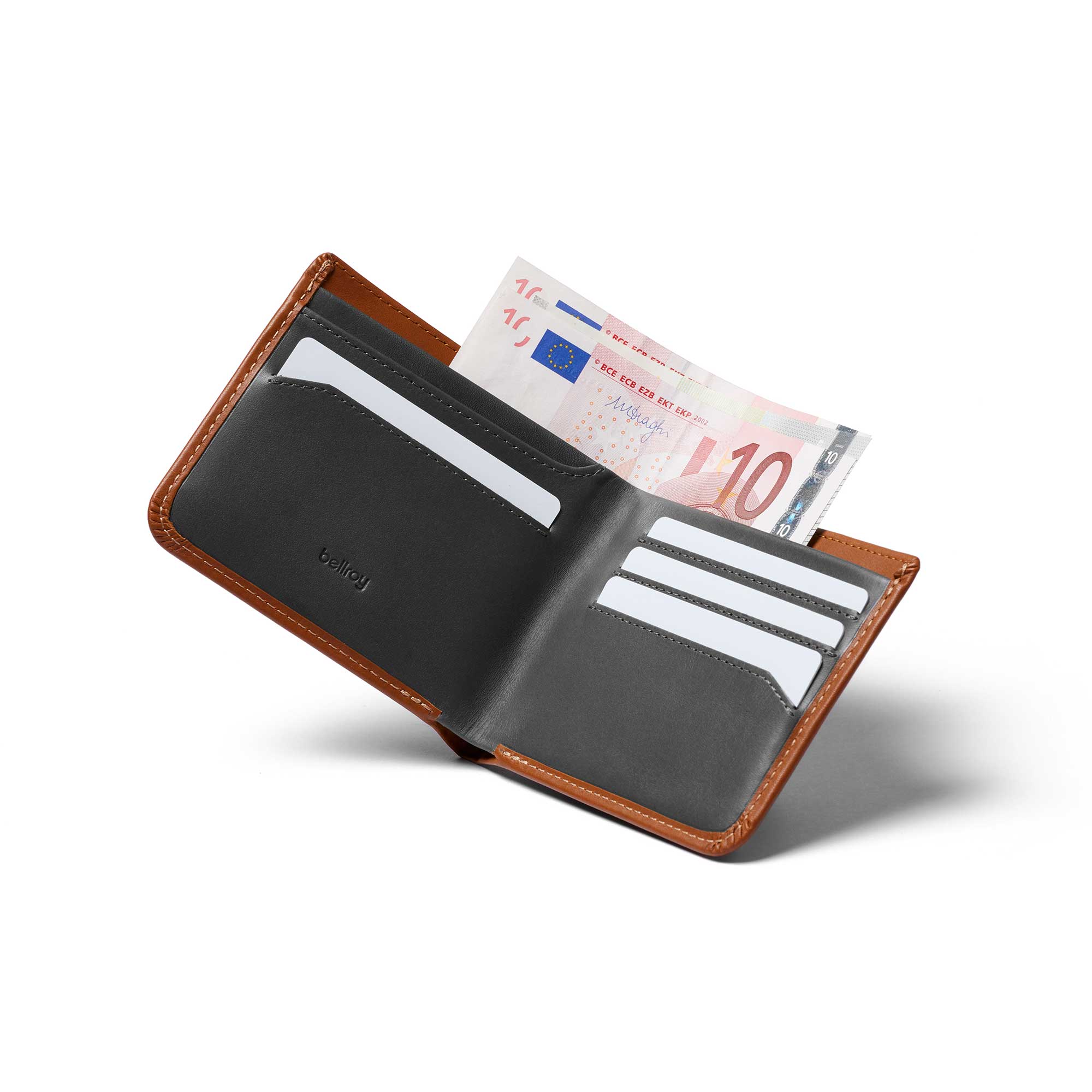 Bellroy Hide & Seek Hi Wallet, Caramel — available at Norwood