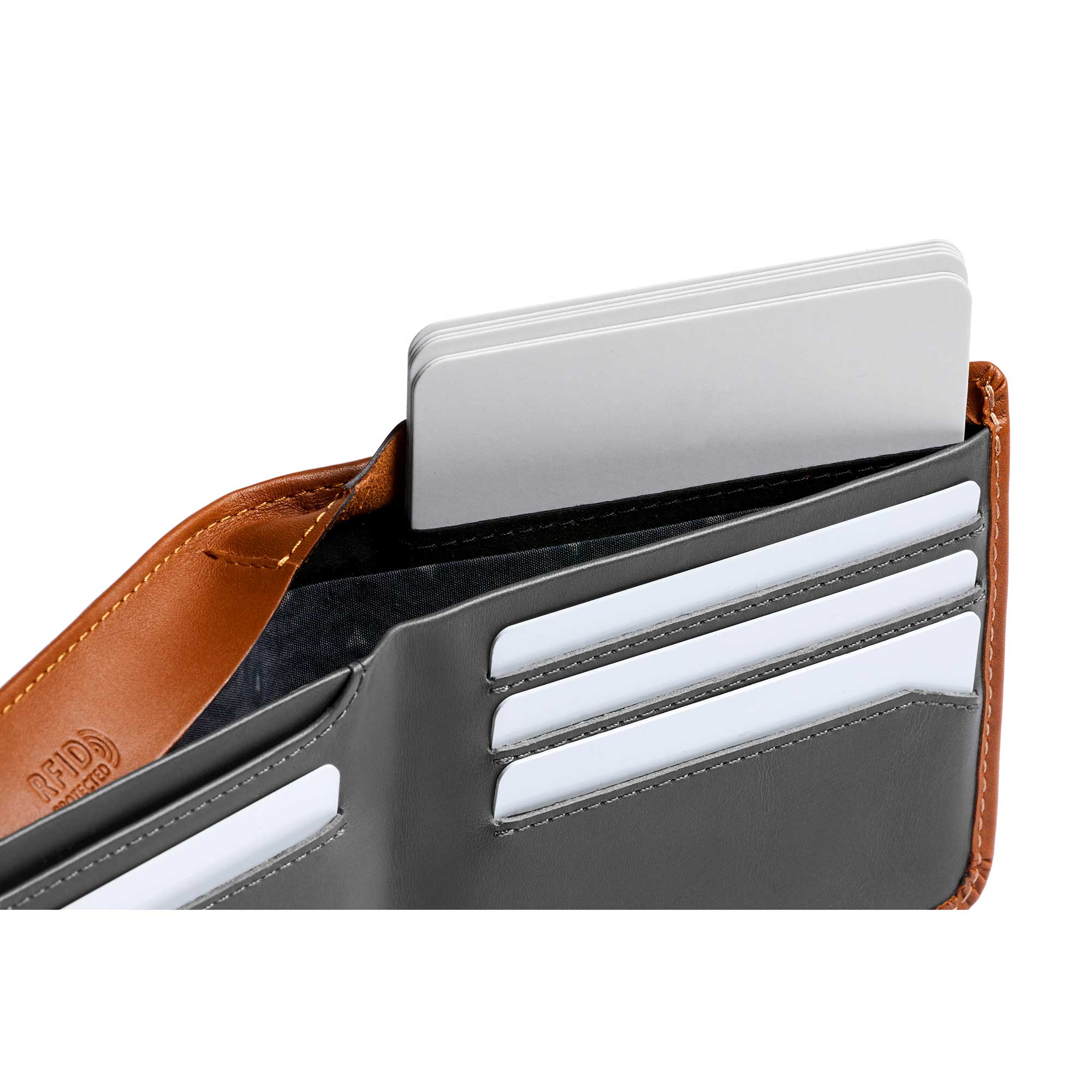 Bellroy Hide & Seek Hi Wallet, Caramel — available at Norwood