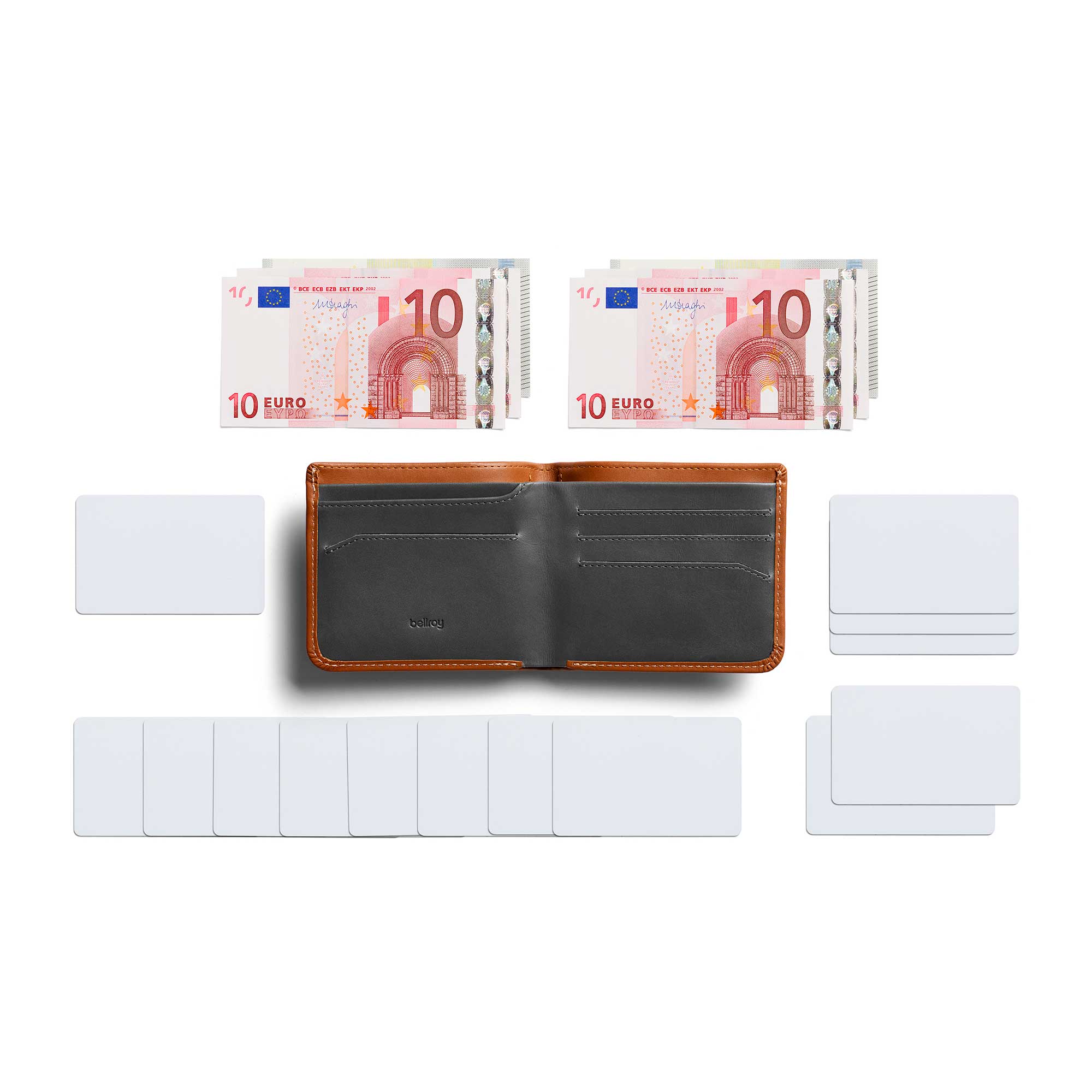 Bellroy Hide & Seek Hi Wallet, Caramel — available at Norwood