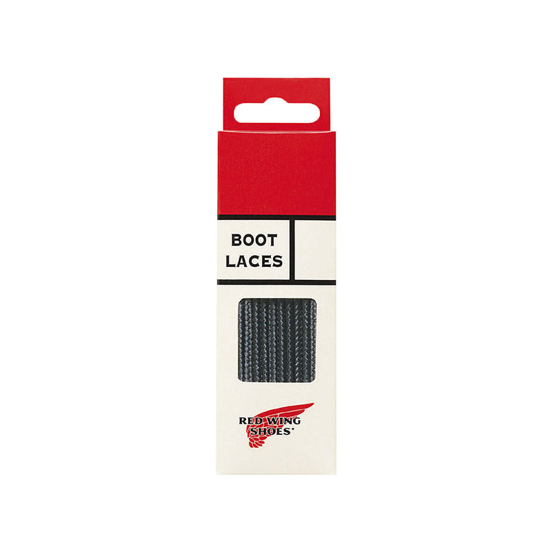 Red Wing 48" Black taslan boot laces — available at Norwood
