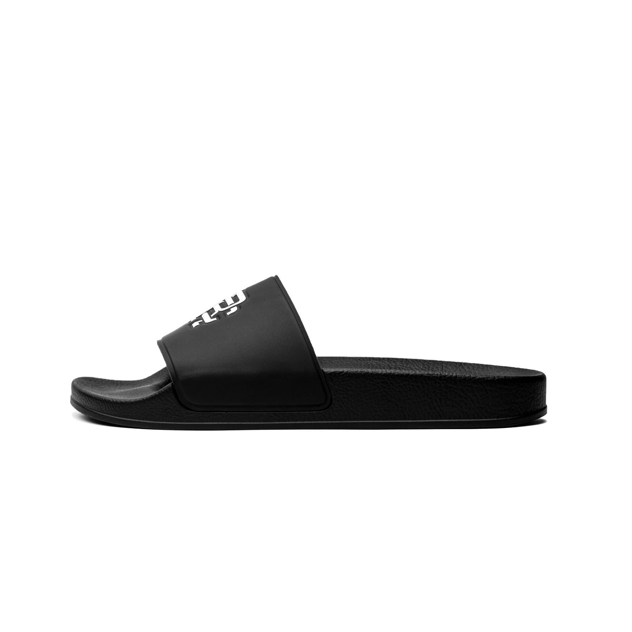 Reigning Champ Monogram Slides — available at Norwood