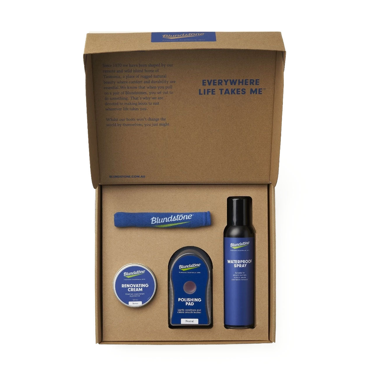 Blundstone Boot Care Kit, black — available at Norwood