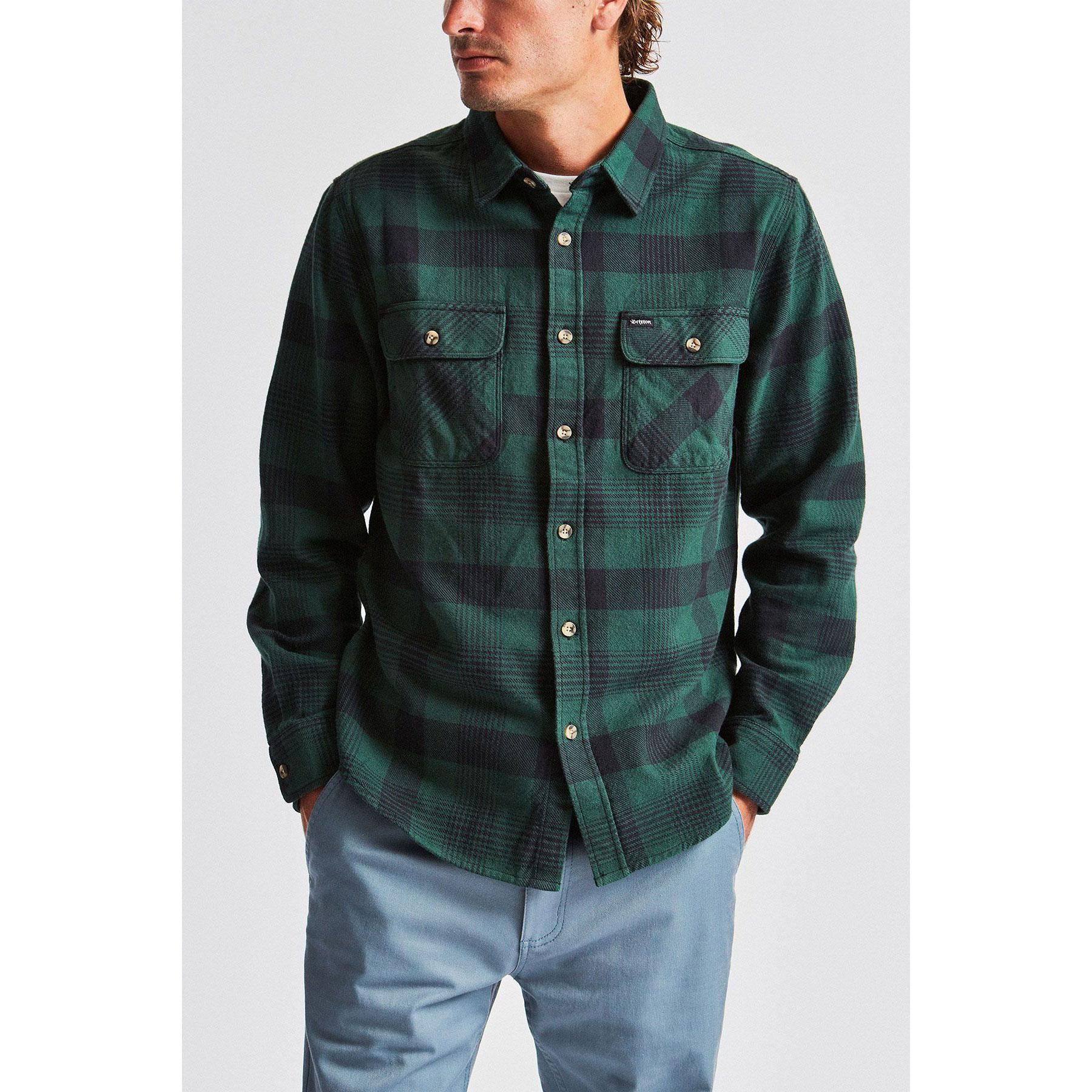 Brixton Bowery L/S Flannel — available at Norwood