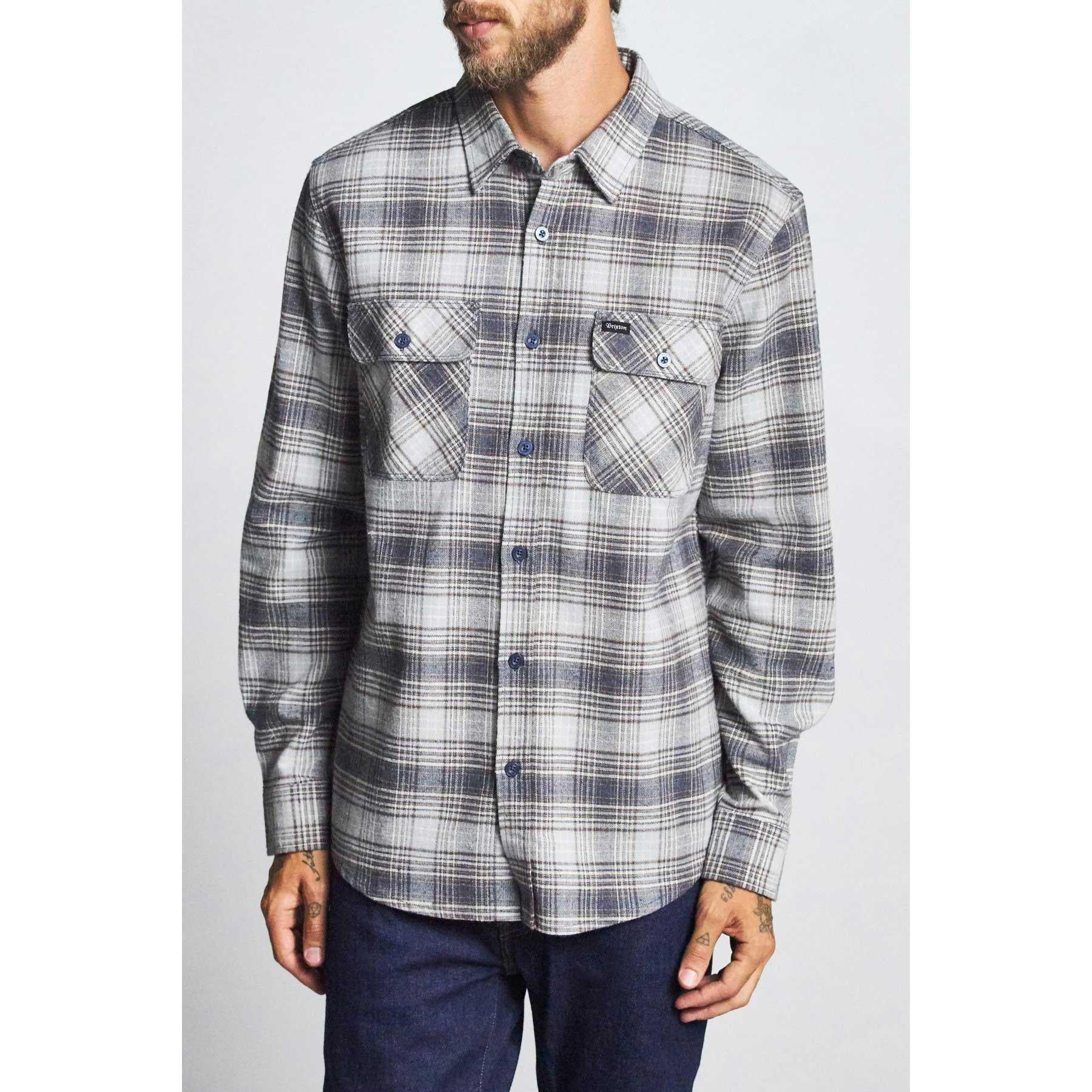 Brixton Bowery L/S Flannel — available at Norwood