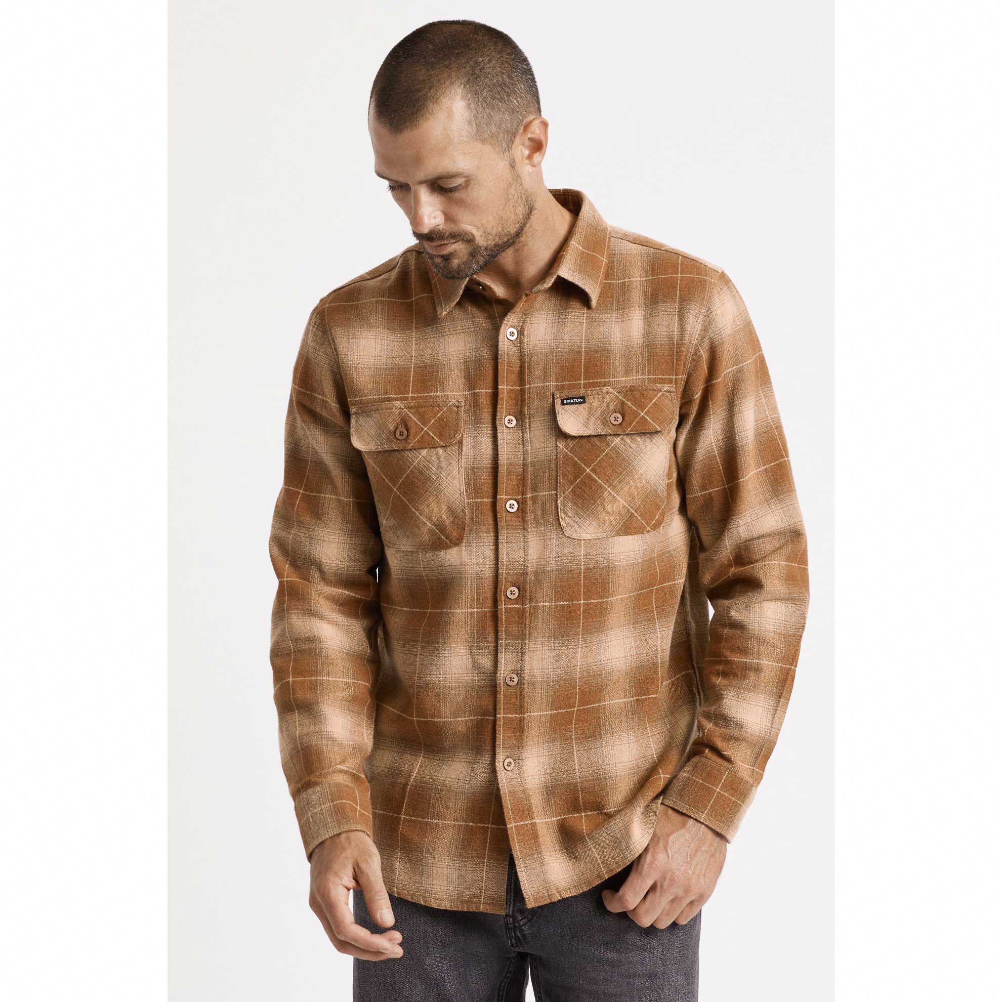 Brixton Bowery L/S Flannel — available at Norwood