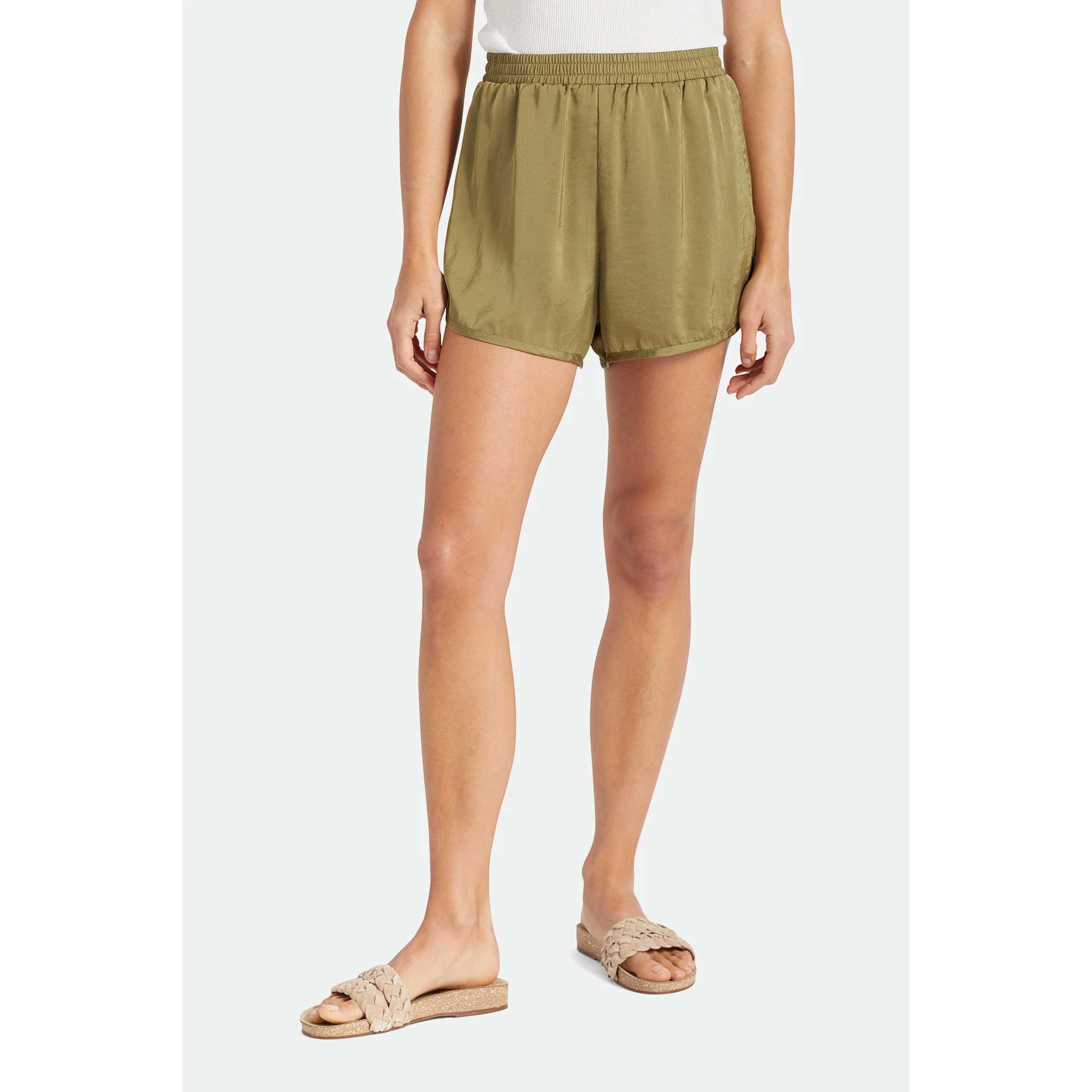 Brixton Womens Flight Runner Short — available at Norwood