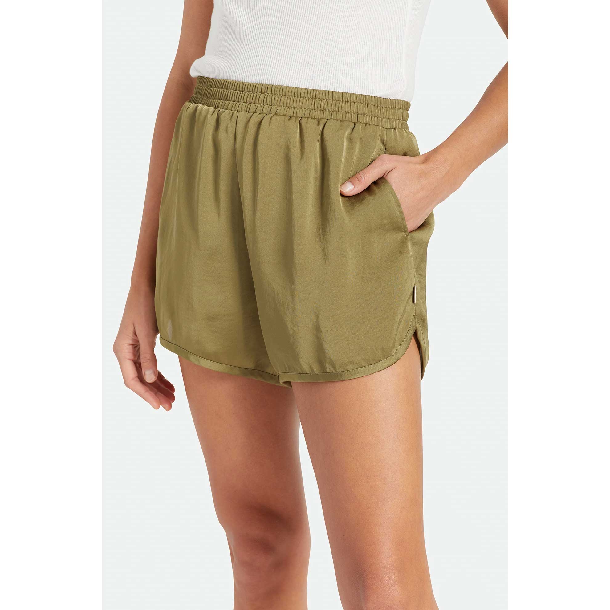 Brixton Womens Flight Runner Short — available at Norwood