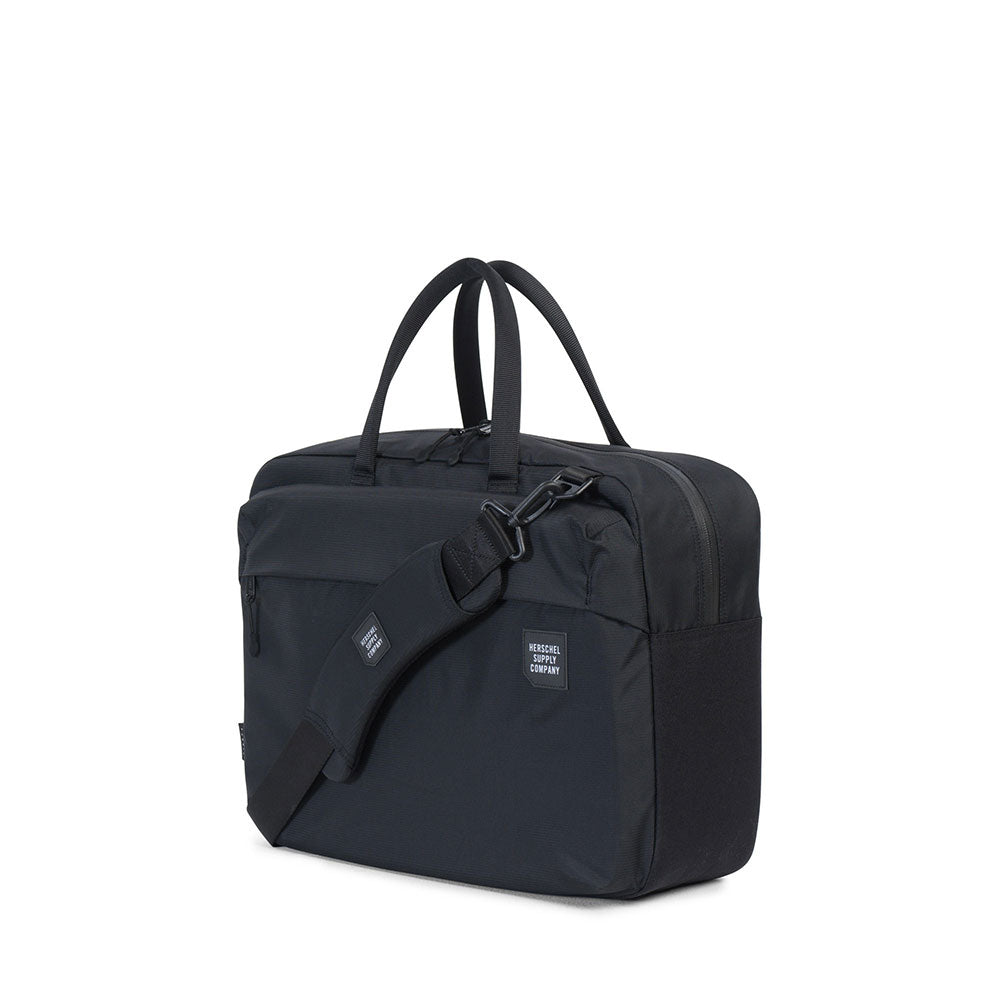 Herschel Britannia Trail messenger bag - black/black — available at Norwood