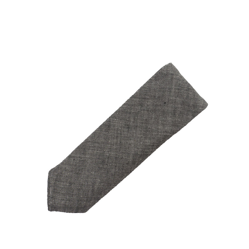 The Hill-side Selvage Chambray Bow Tie, Black — available at Norwood