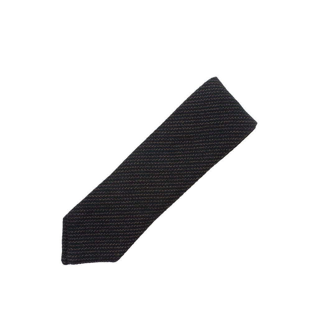 The Hill-side Covert Hickory Stripe Twill Bow Tie, Black — available at Norwood