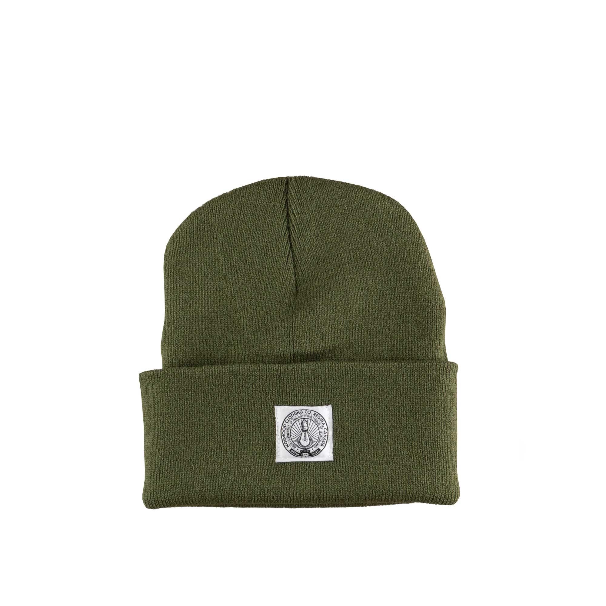 Norwood Light Bulb premium toque, olive — available at Norwood