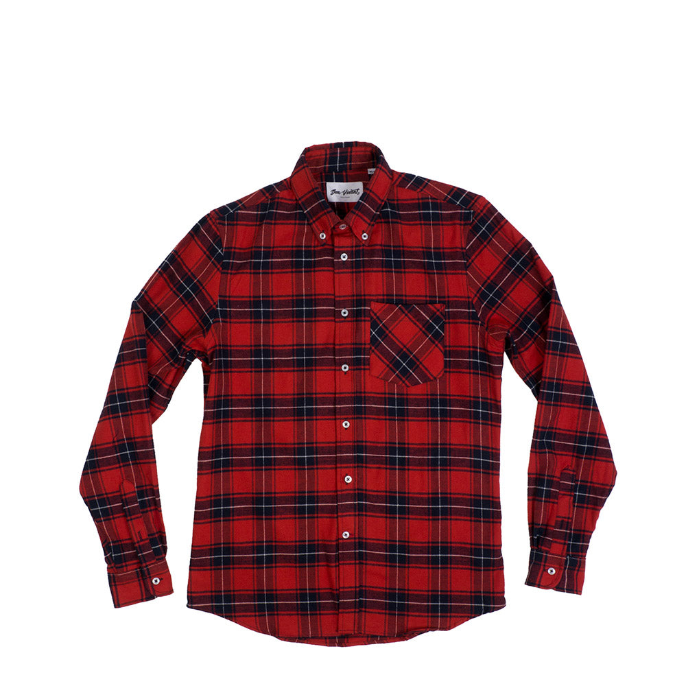 Bon Vivant Woven Twill Brushed Plaid Shirt — available at Norwood