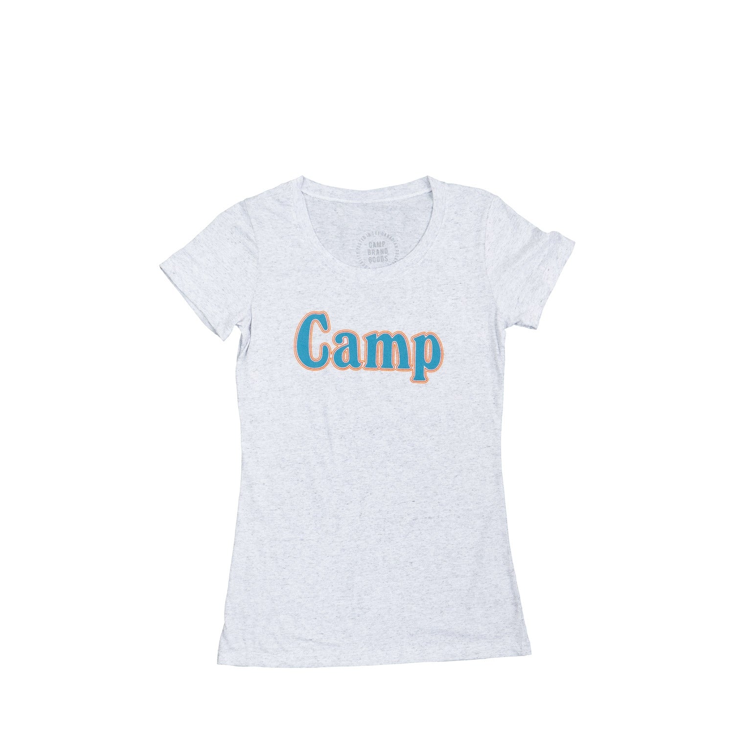 Camp Brand Goods Summer Camp fitted women's tee — available at Norwood